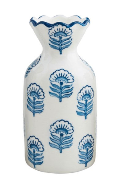 Medium Blue Floral Print Bud Vase-510 General Gifts-Simply Stylish Boutique-Simply Stylish Boutique | Women’s & Kid’s Fashion | Paducah, KY