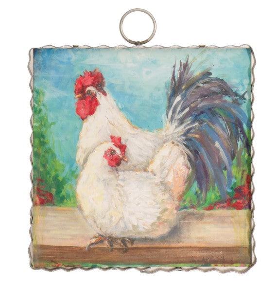 Mini Rooster & Hen Print-510 General Gifts-Simply Stylish Boutique-Simply Stylish Boutique | Women’s & Kid’s Fashion | Paducah, KY