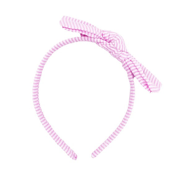 Seersucker Bow Headband-520 Baby & Kids Gifts-Simply Stylish Boutique-Simply Stylish Boutique | Women’s & Kid’s Fashion | Paducah, KY