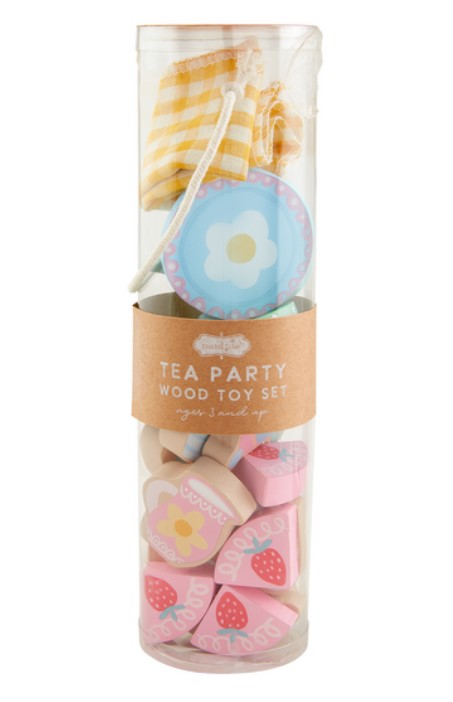 Wood Tea Party Toy Set-520 Baby & Kids Gifts-Simply Stylish Boutique-Simply Stylish Boutique | Women’s & Kid’s Fashion | Paducah, KY