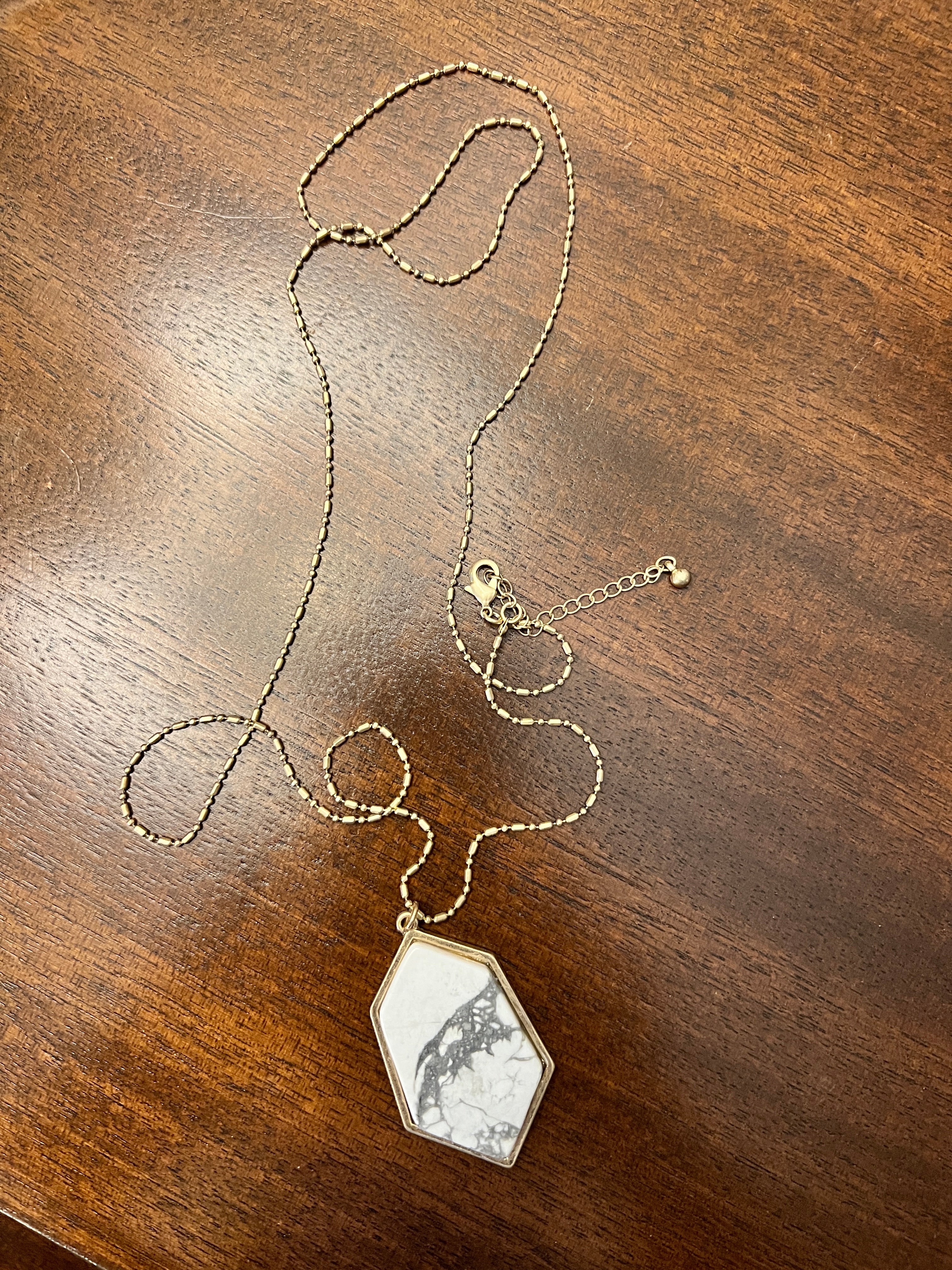 Stone Pendant Necklace-410 Jewelry-Golden Stella-Simply Stylish Boutique | Women’s & Kid’s Fashion | Paducah, KY