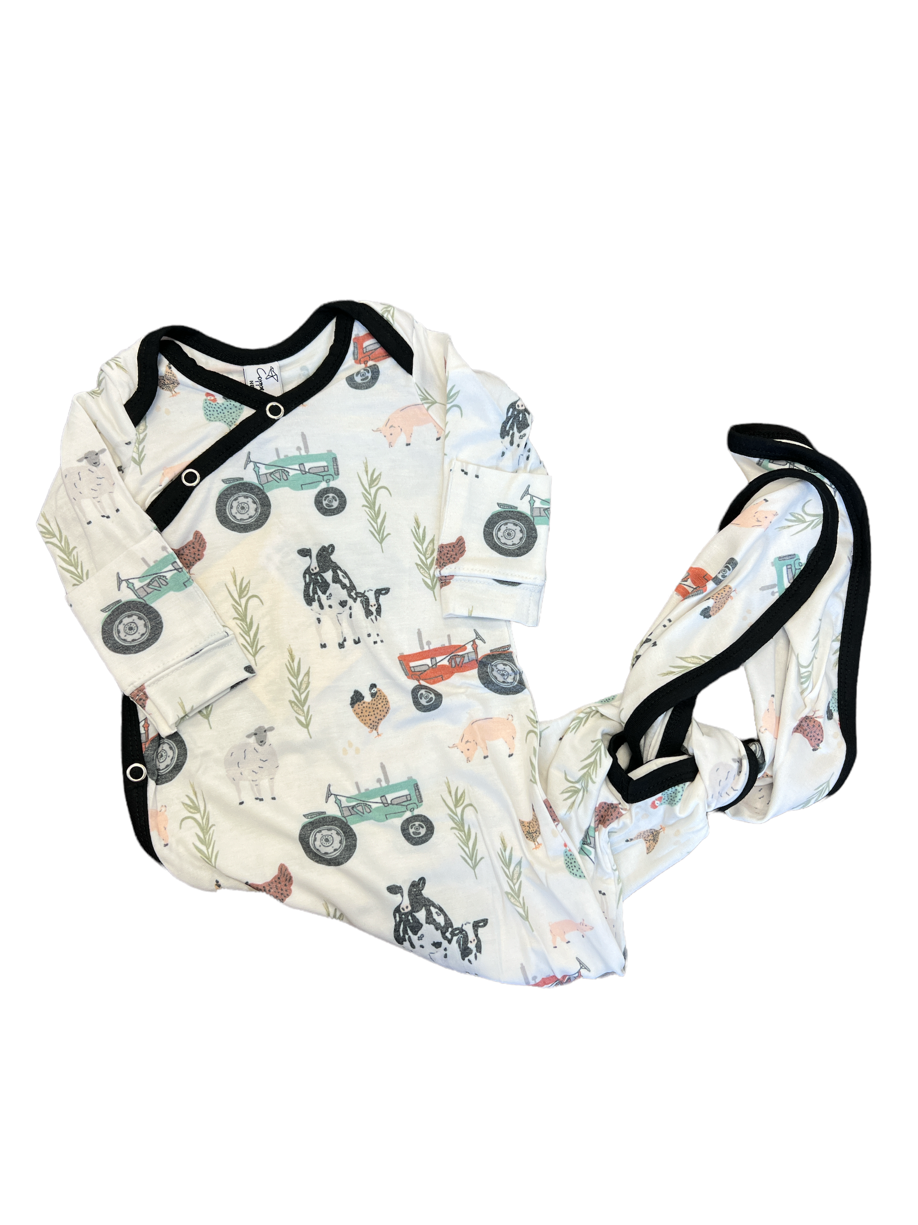Jo Newborn Knotted Gown-520 Baby & Kids Gifts-Simply Stylish Boutique-Simply Stylish Boutique | Women’s & Kid’s Fashion | Paducah, KY