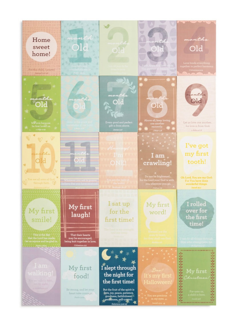 Baby Faith Milestone Cards-520 Baby & Kids Gifts-Simply Stylish Boutique-Simply Stylish Boutique | Women’s & Kid’s Fashion | Paducah, KY