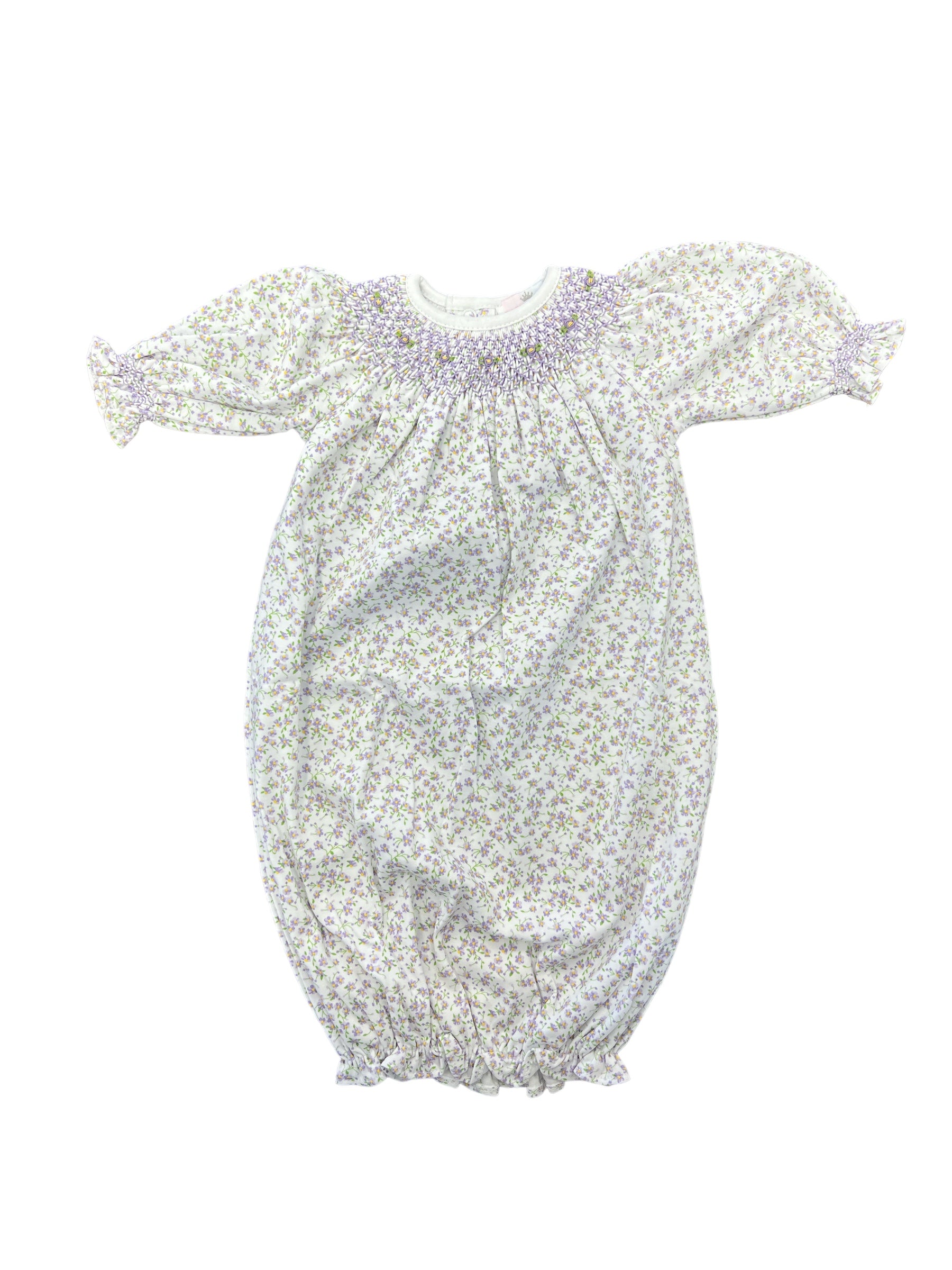 Leyla Purple Smocked Gown-520 Baby & Kids Gifts-Simply Stylish Boutique-Simply Stylish Boutique | Women’s & Kid’s Fashion | Paducah, KY