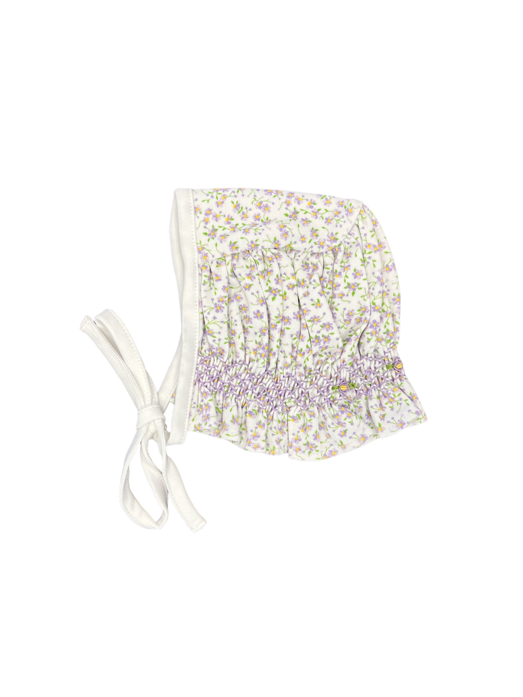 Leyla Purple Smocked Bonnet-520 Baby & Kids Gifts-Simply Stylish Boutique-Simply Stylish Boutique | Women’s & Kid’s Fashion | Paducah, KY