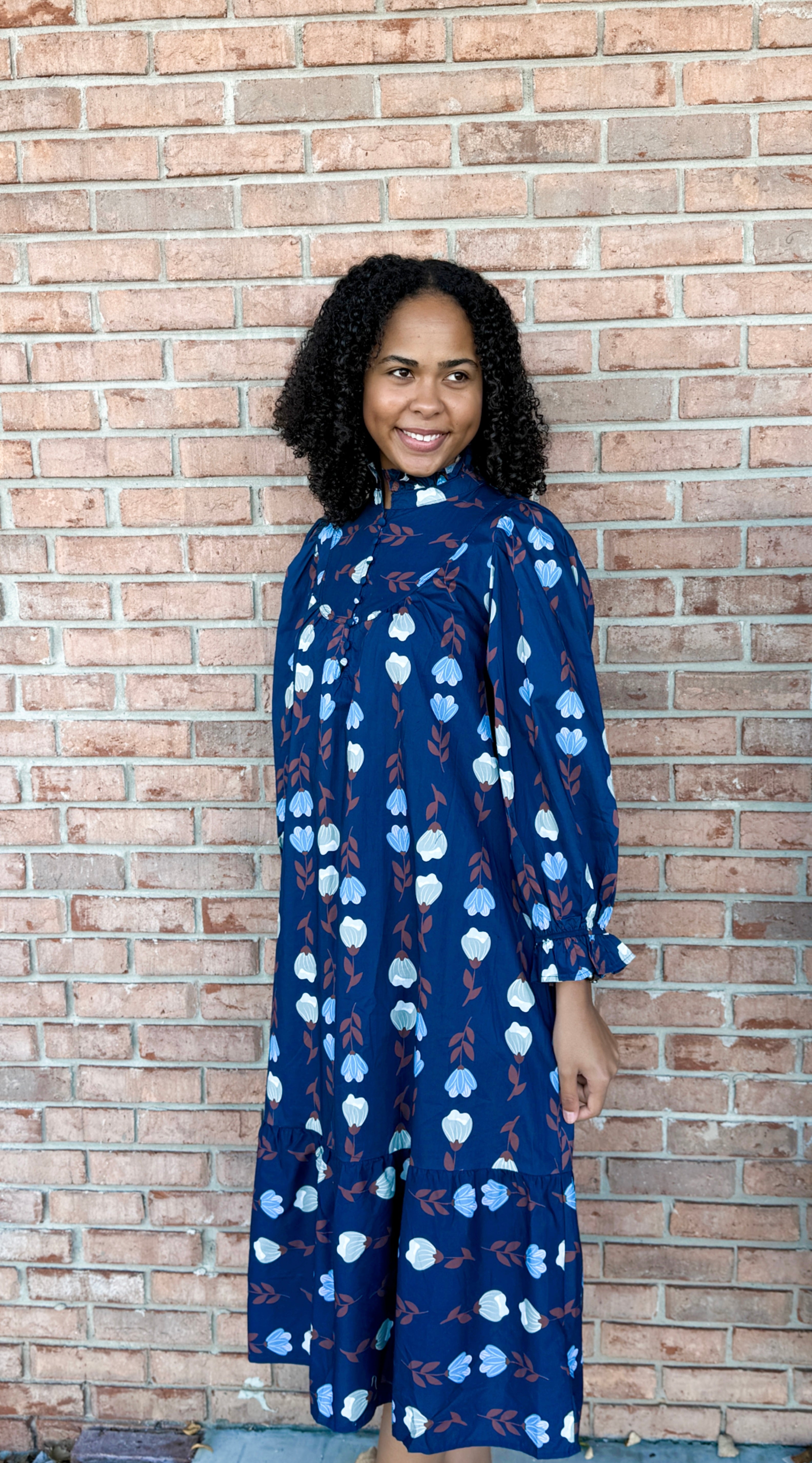 Petal Whisper Midi Dress-310 Dresses-Simply Stylish Boutique-Simply Stylish Boutique | Women’s & Kid’s Fashion | Paducah, KY