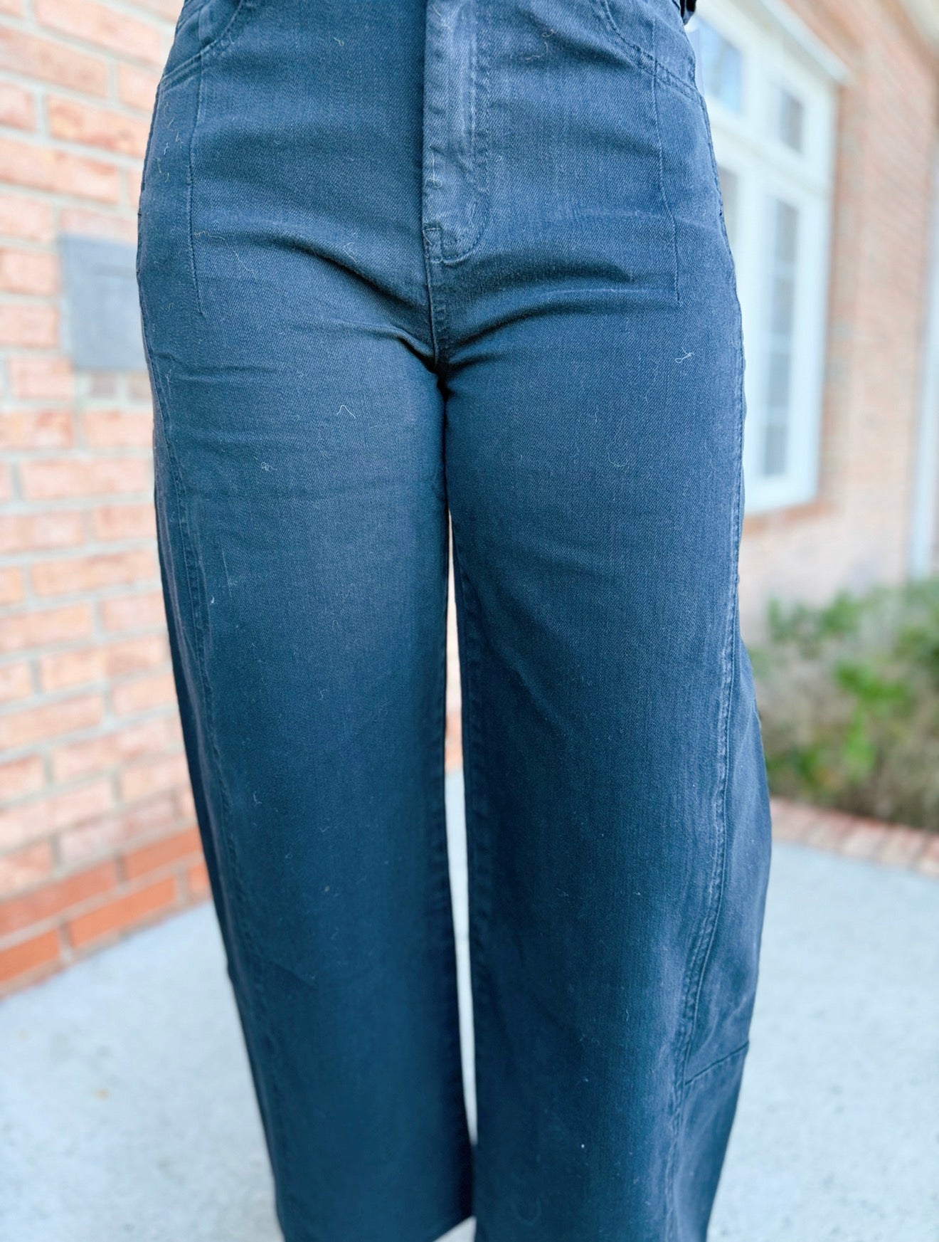 High Rise Barrel Jeans-230 Pants-Simply Stylish Boutique-Simply Stylish Boutique | Women’s & Kid’s Fashion | Paducah, KY