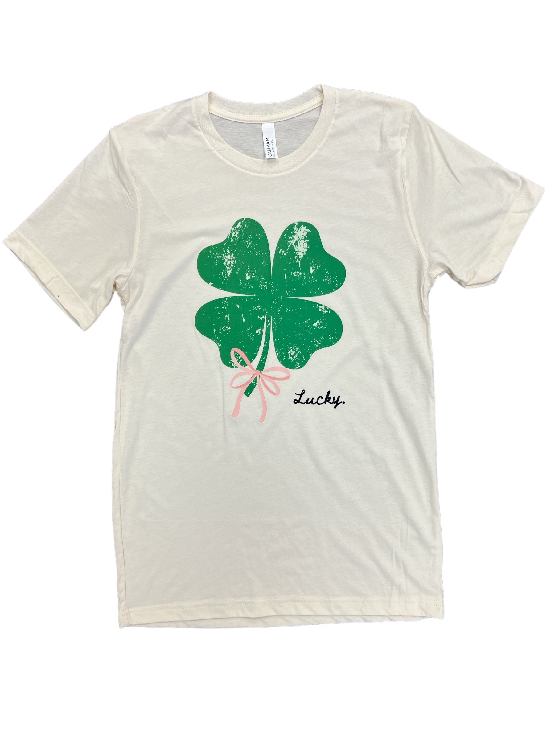 Lucky Bow Tee-110 Graphic Tee-Simply Stylish Boutique-Simply Stylish Boutique | Women’s & Kid’s Fashion | Paducah, KY