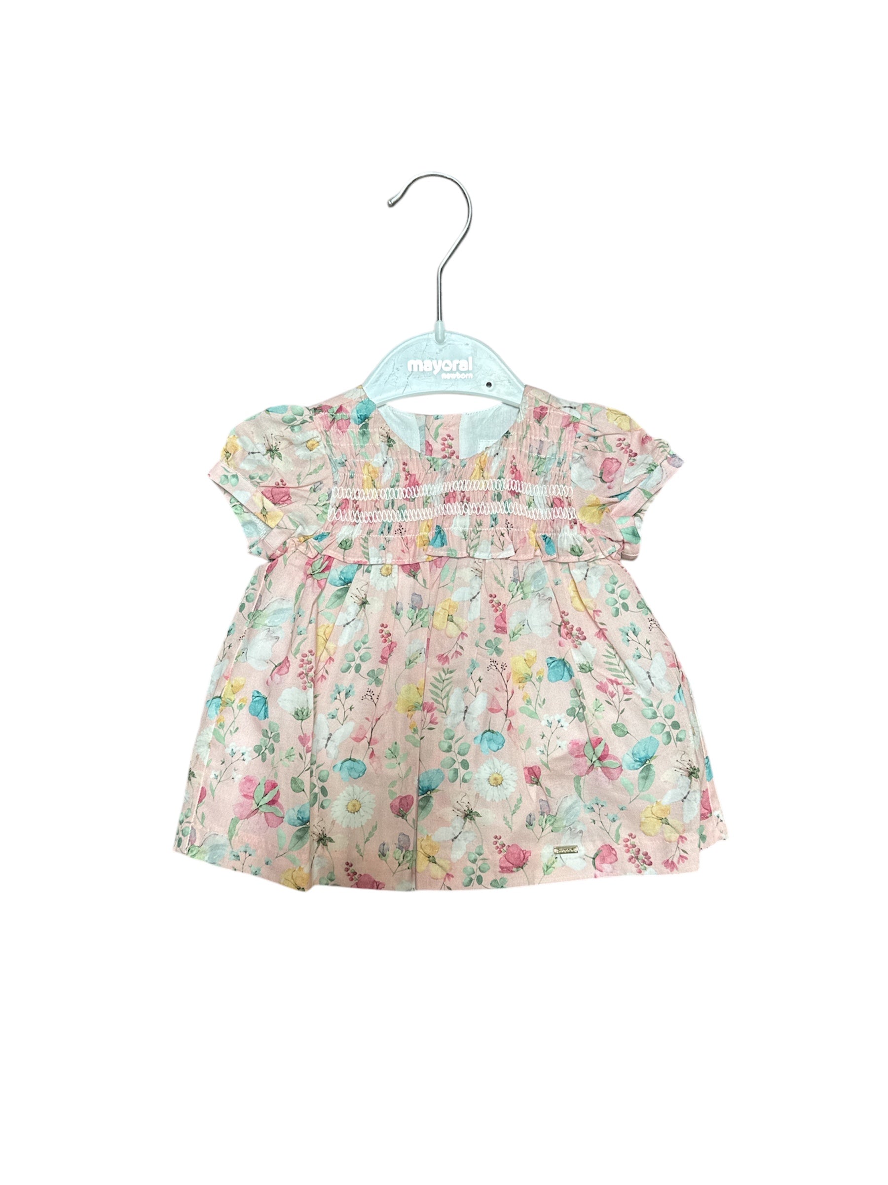 Lil Girls Smocked Floral Dress-520 Baby & Kids Gifts-mayoral-Simply Stylish Boutique | Women’s & Kid’s Fashion | Paducah, KY