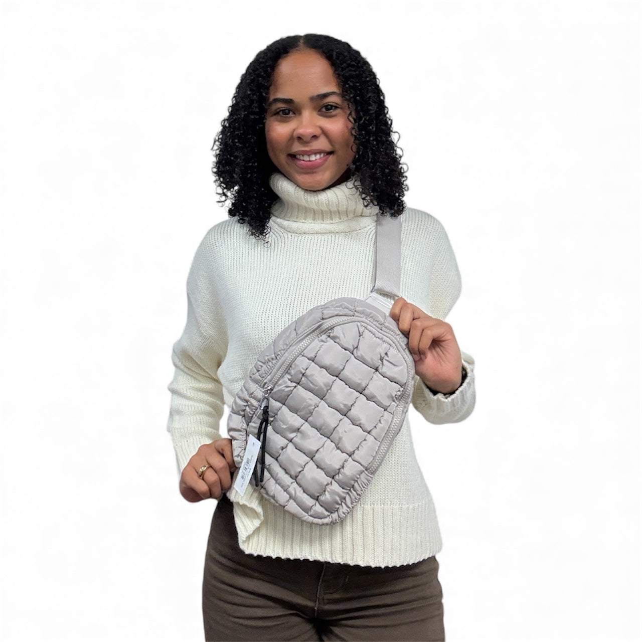 Quilted Sling Crossbody Bag-420 Bags & Totes-Simply Stylish Boutique-Simply Stylish Boutique | Women’s & Kid’s Fashion | Paducah, KY