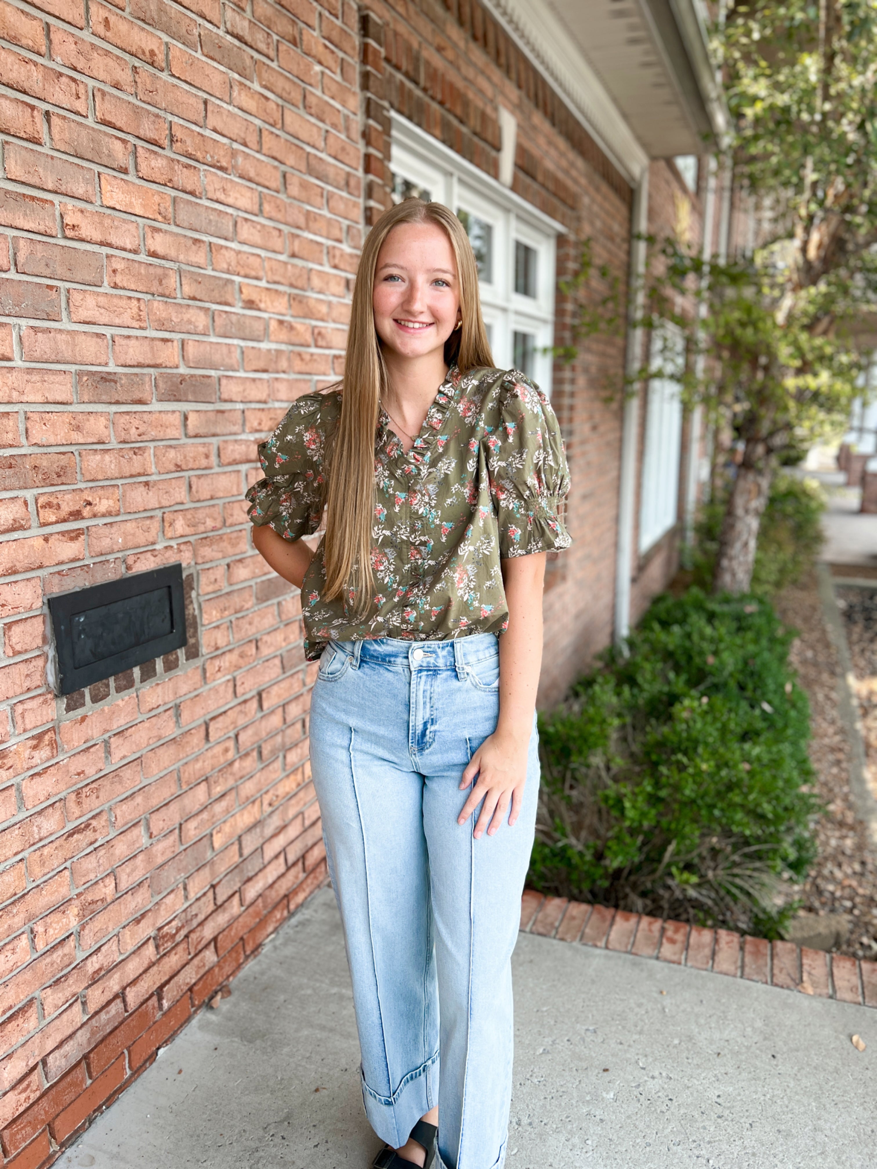 Falling for Florals Top-130 Dressy Tops & Blouses-Simply Stylish boutique-Simply Stylish Boutique | Women’s & Kid’s Fashion | Paducah, KY