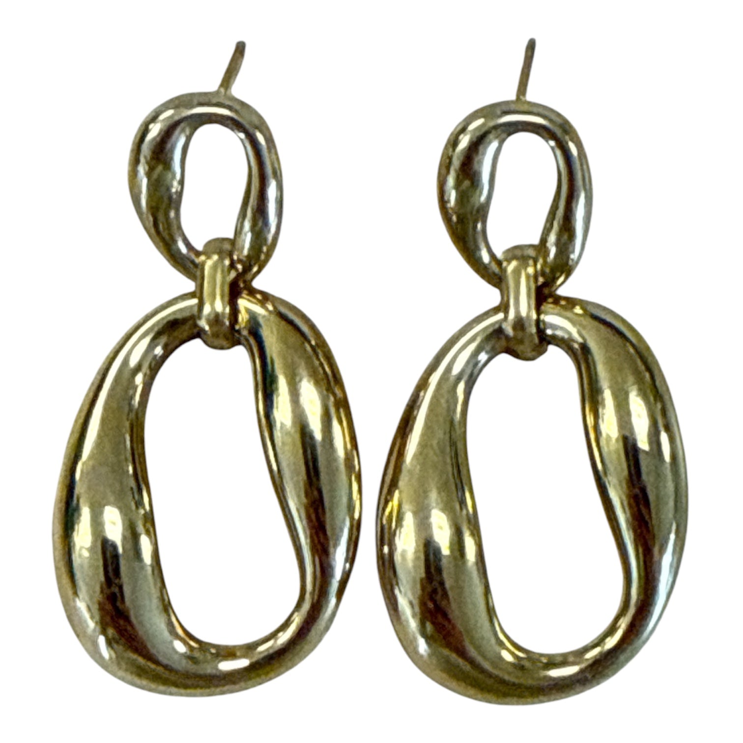Double Oval Statement Earrings-410 Jewelry-Simply Stylish boutique-Simply Stylish Boutique | Women’s & Kid’s Fashion | Paducah, KY
