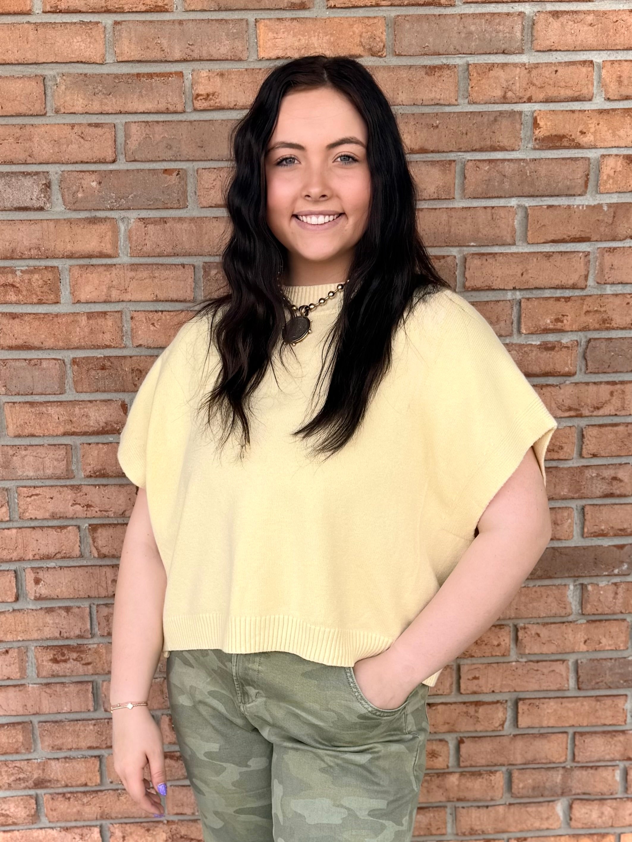 Daisy Sweater Top-130 Dressy Tops & Blouses-Simply Stylish Boutique-Simply Stylish Boutique | Women’s & Kid’s Fashion | Paducah, KY