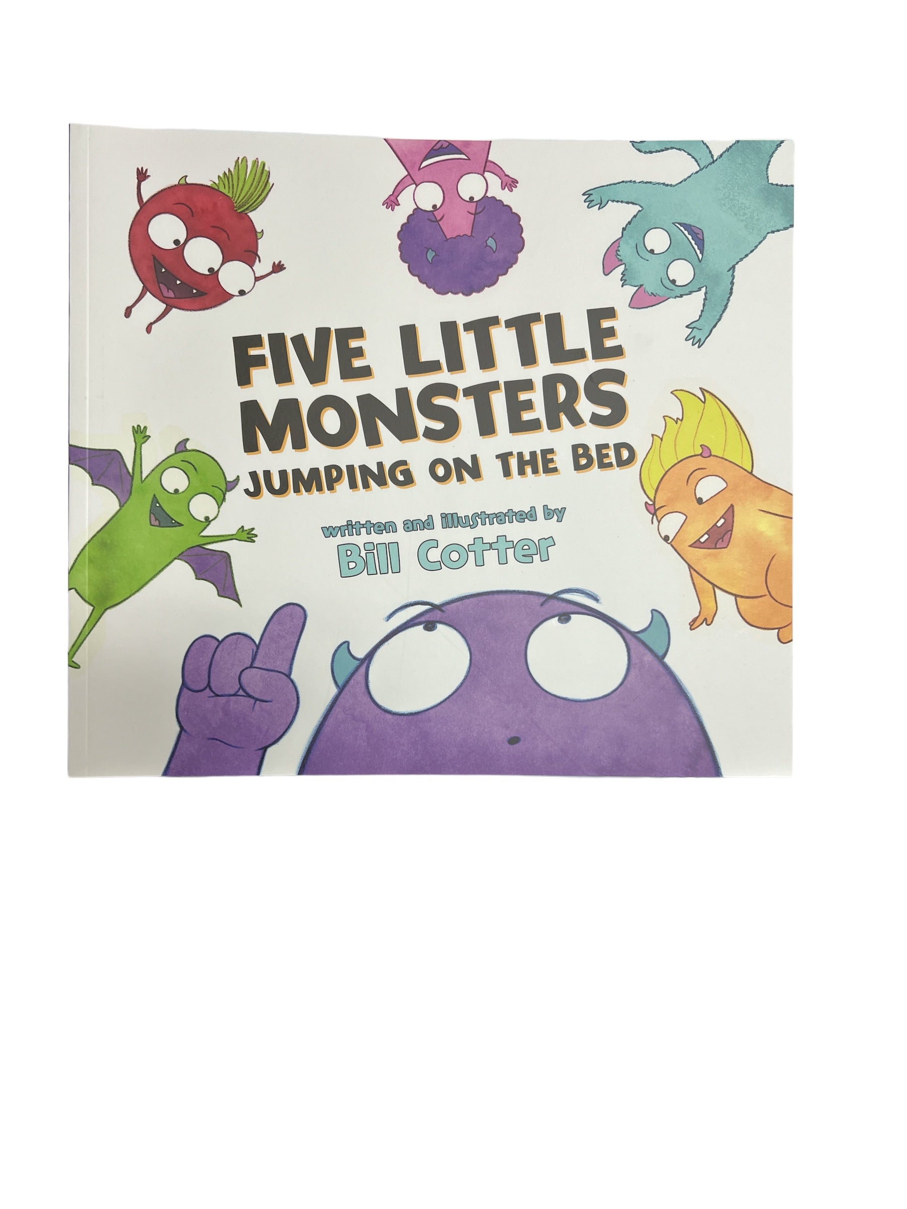 Five Little Monsters Jumping On The Bed Book-520 Baby & Kids Gifts-sourcebooks-Simply Stylish Boutique | Women’s & Kid’s Fashion | Paducah, KY