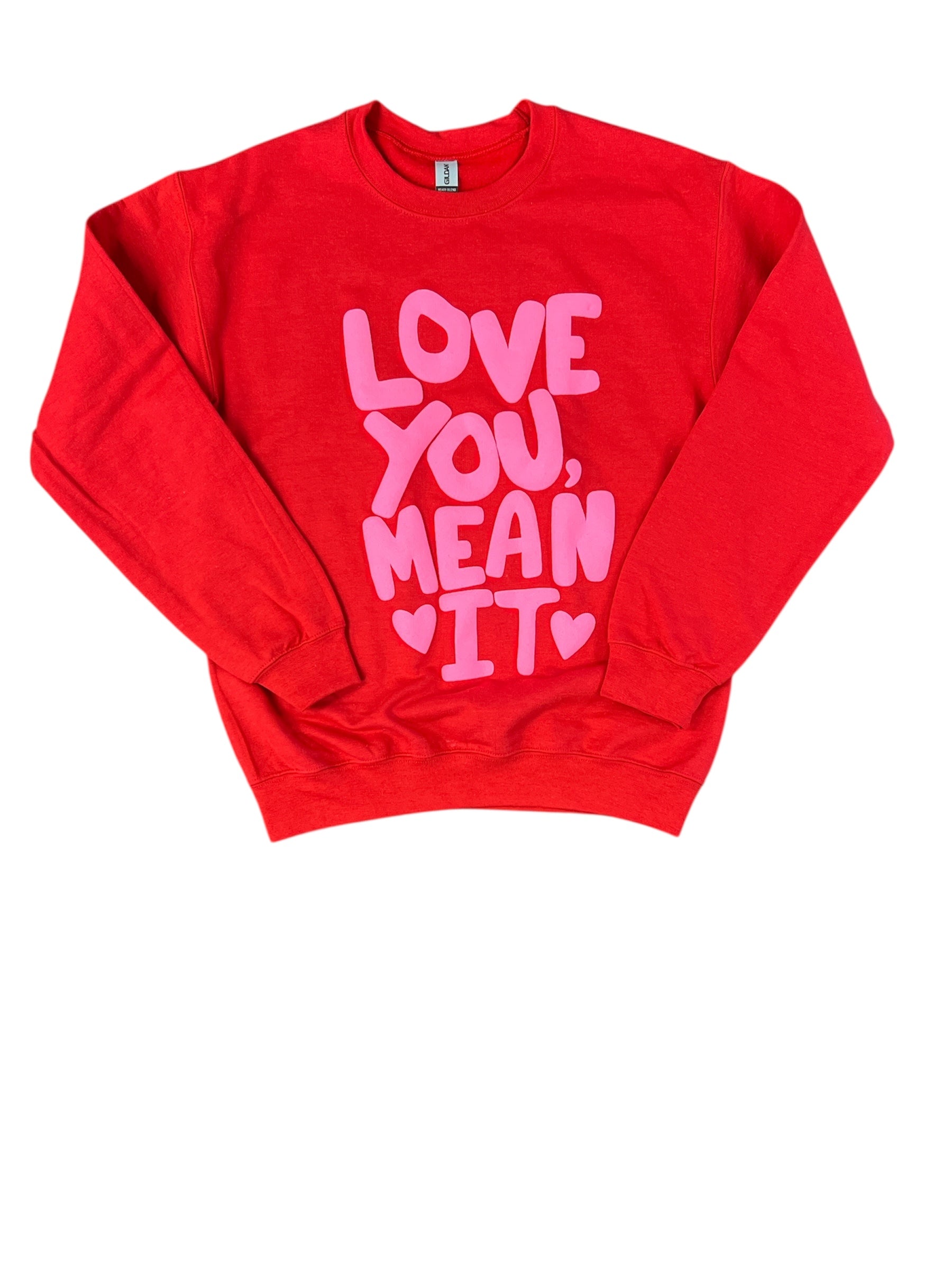 Love You Mean It Sweatshirt-140 Sweaters, Cardigans & Sweatshirts-Simply Stylish Boutique-Simply Stylish Boutique | Women’s & Kid’s Fashion | Paducah, KY
