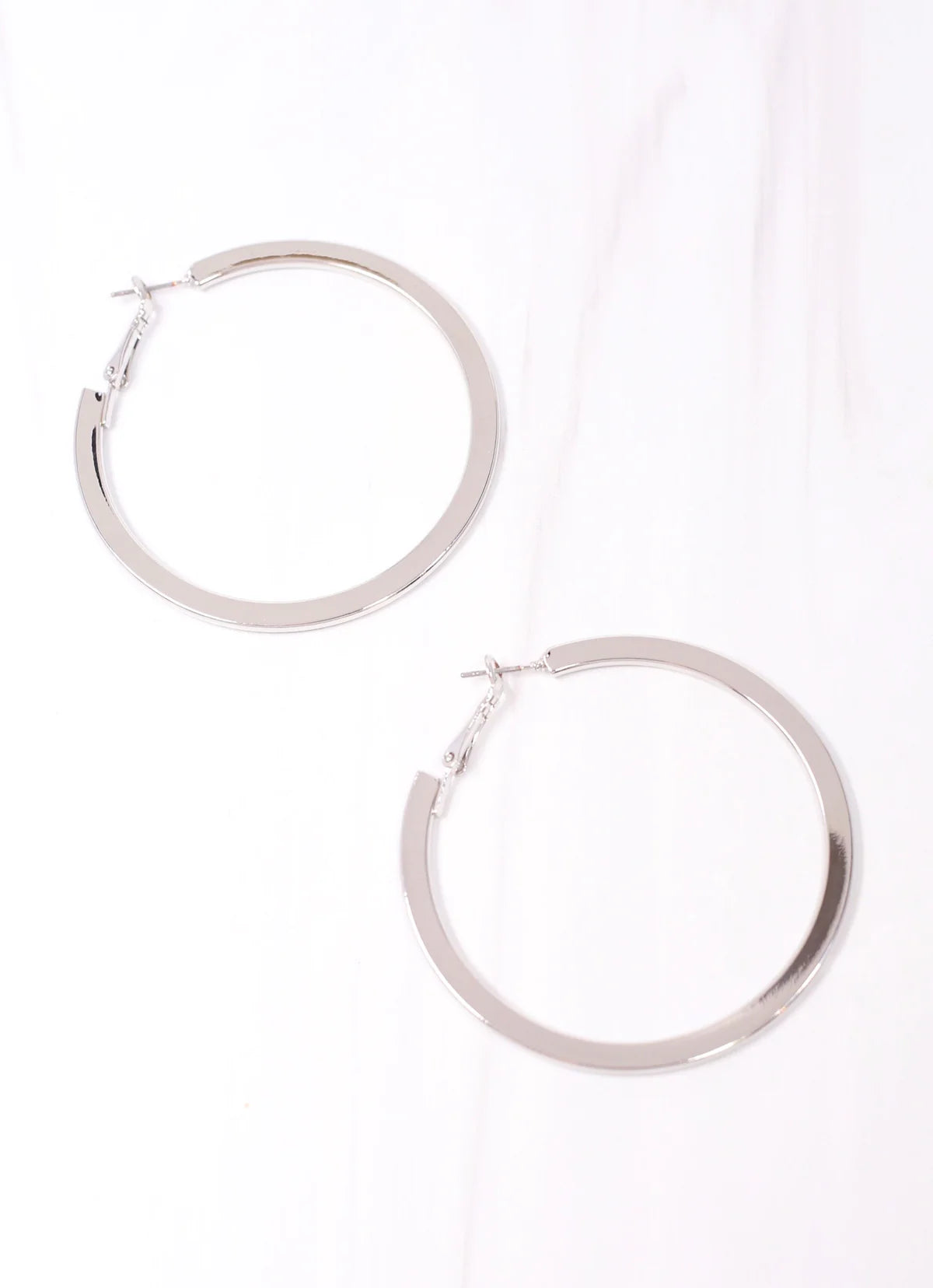Suffield Flat Hoop Earring-410 Jewelry-Simply Stylish Boutique-Simply Stylish Boutique | Women’s & Kid’s Fashion | Paducah, KY