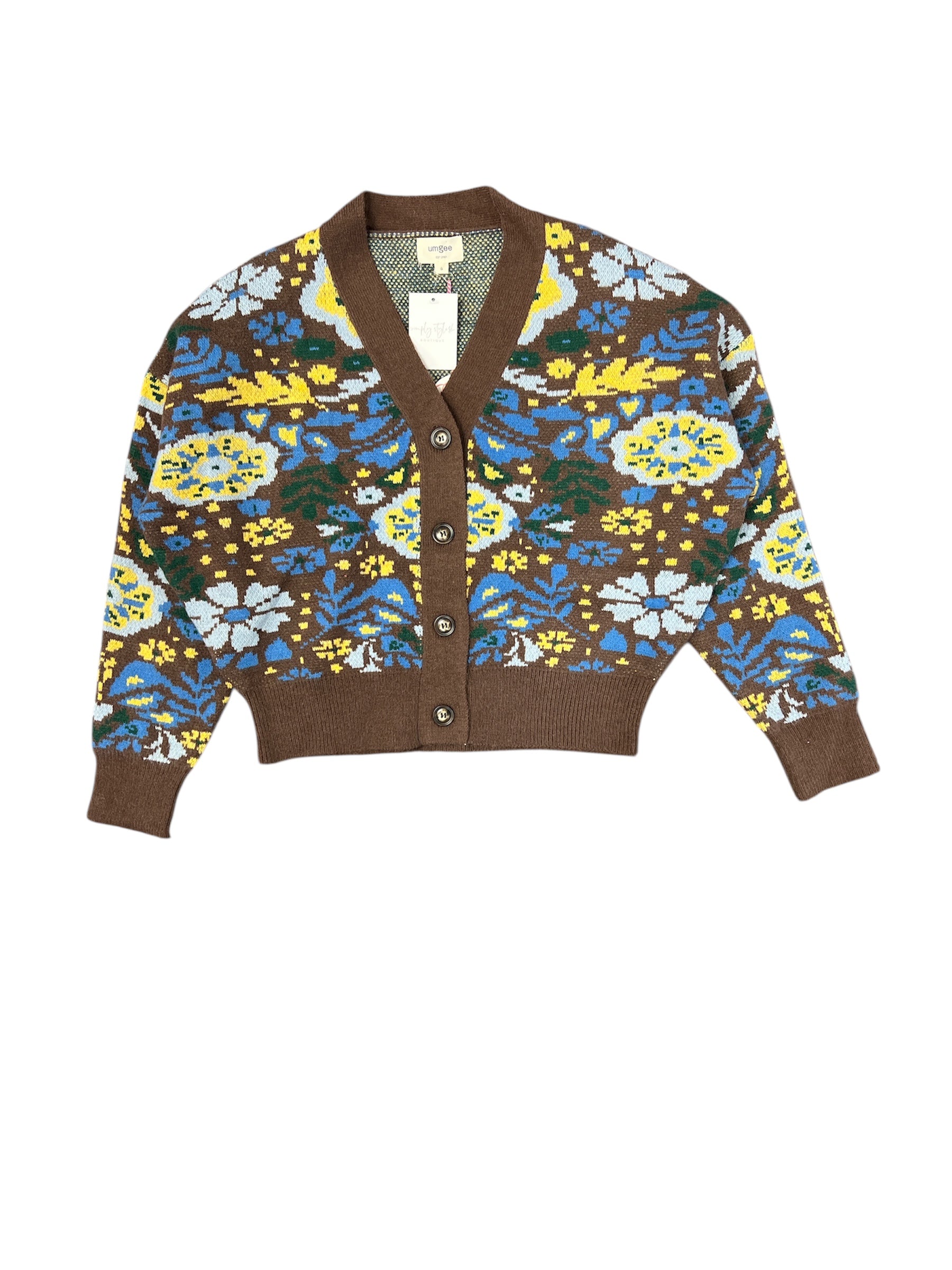 Blossom Grove Knit Cardigan-140 Sweaters, Cardigans & Sweatshirts-Simply Stylish Boutique-Simply Stylish Boutique | Women’s & Kid’s Fashion | Paducah, KY