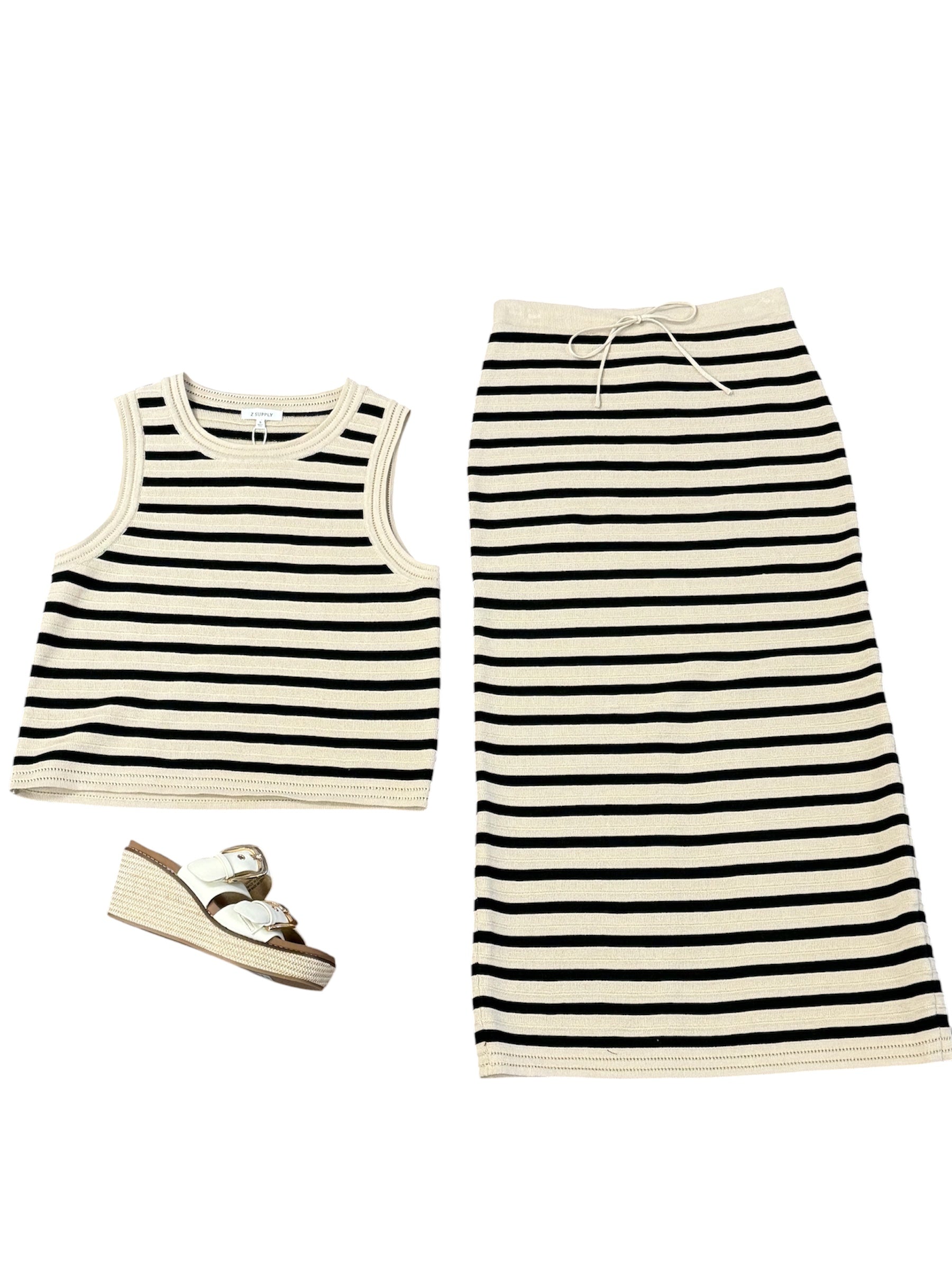 Emori Striped Skirt-220 Skirts/Shorts-Simply Stylish Boutique-Simply Stylish Boutique | Women’s & Kid’s Fashion | Paducah, KY