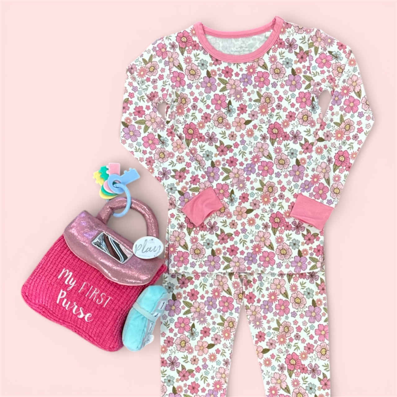 Pink Paisley Two Piece Lounger-520 Baby & Kids Gifts-Simply Stylish Boutique-Simply Stylish Boutique | Women’s & Kid’s Fashion | Paducah, KY