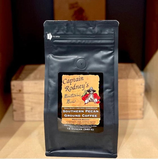 Captain Rodney's Southern Pecan Coffee 12oz-510 General Gifts-Simply Stylish Boutique-Simply Stylish Boutique | Women’s & Kid’s Fashion | Paducah, KY