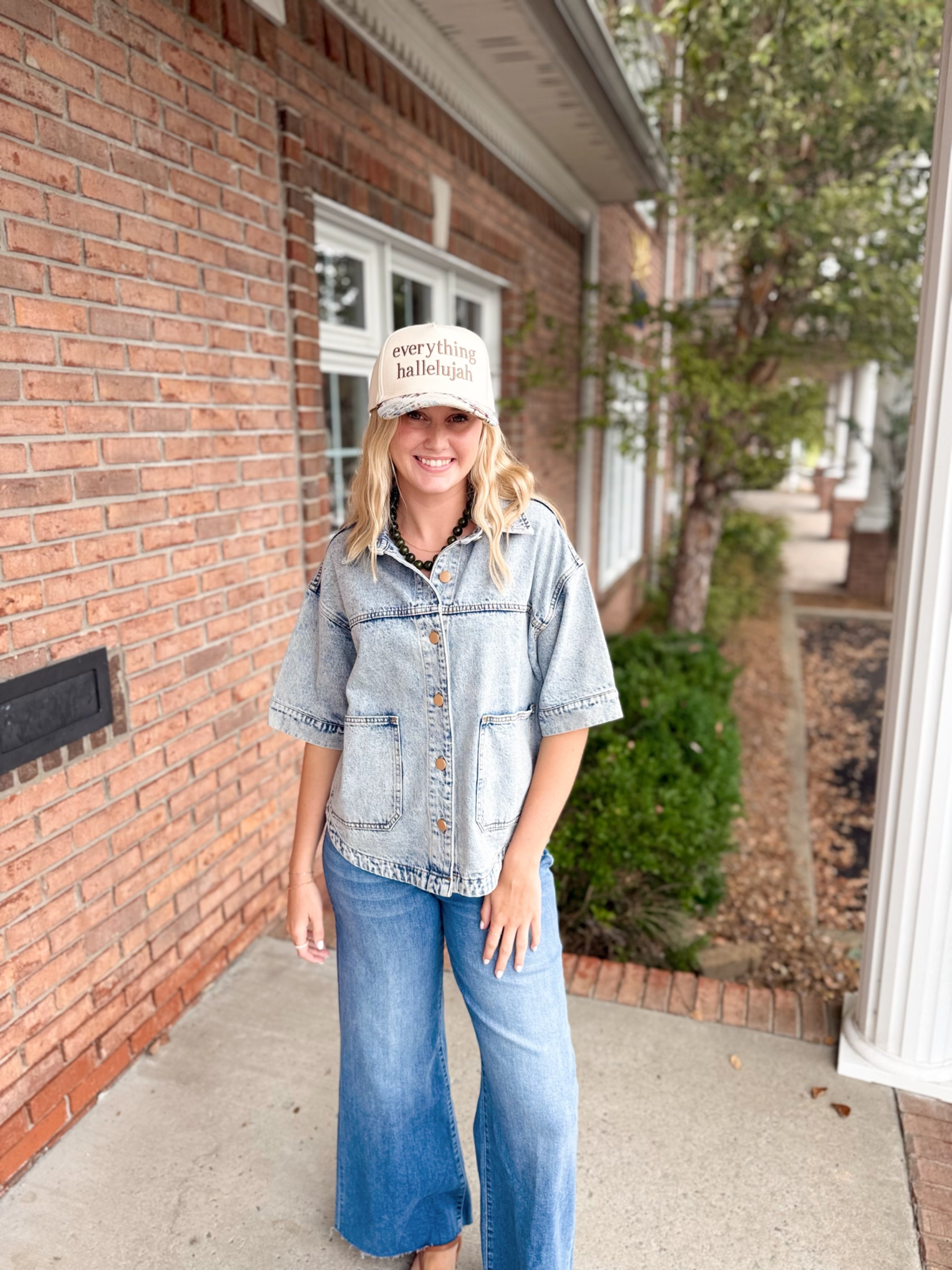 Vintage Vibes Denim Jacket-150 Jackets, Blazers, & Outerwear-Simply Stylish boutique-Simply Stylish Boutique | Women’s & Kid’s Fashion | Paducah, KY
