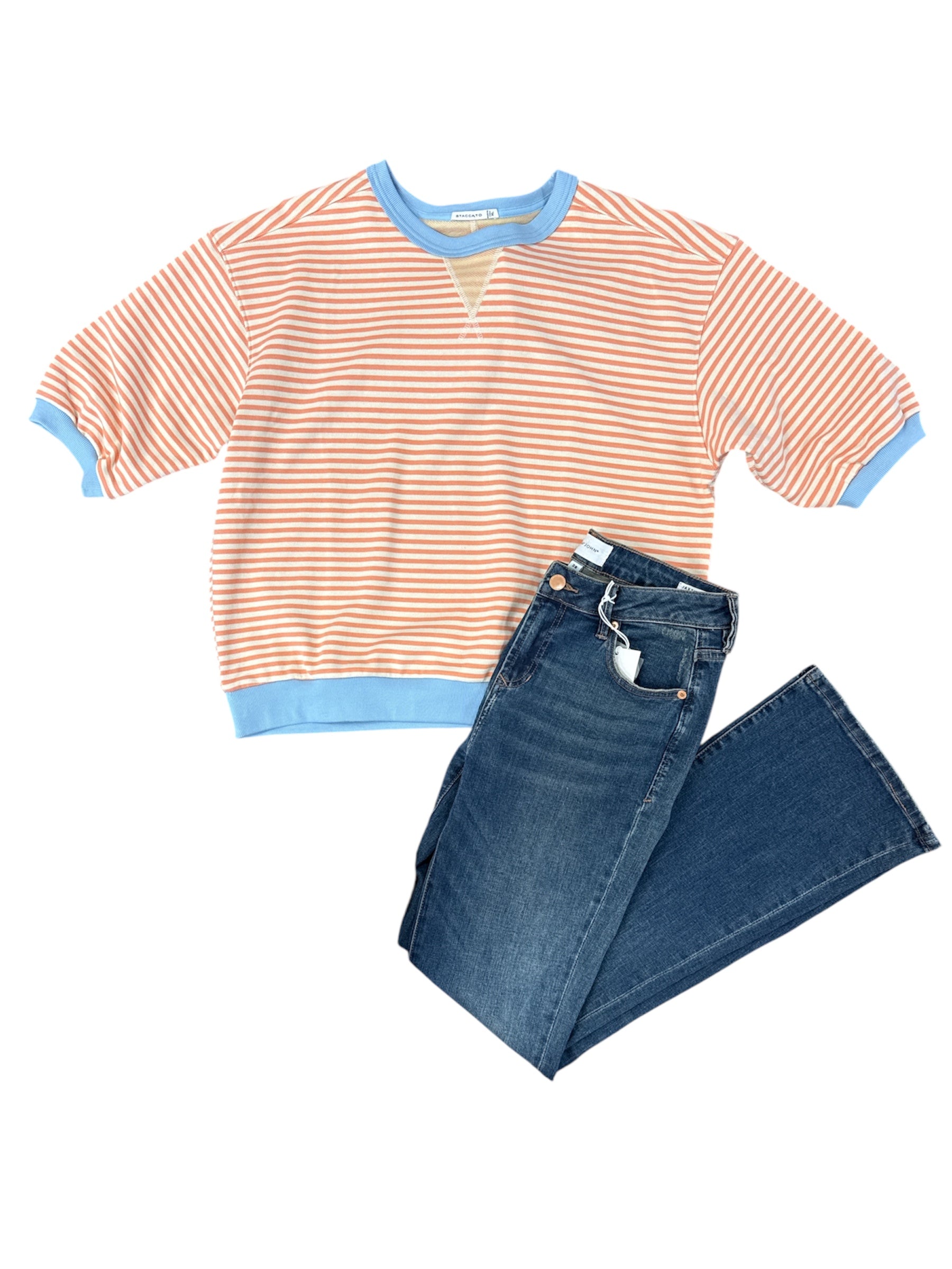 Cozy Stripe Sweatshirt-120 Casual Tops & Tees-Simply Stylish Boutique-Simply Stylish Boutique | Women’s & Kid’s Fashion | Paducah, KY