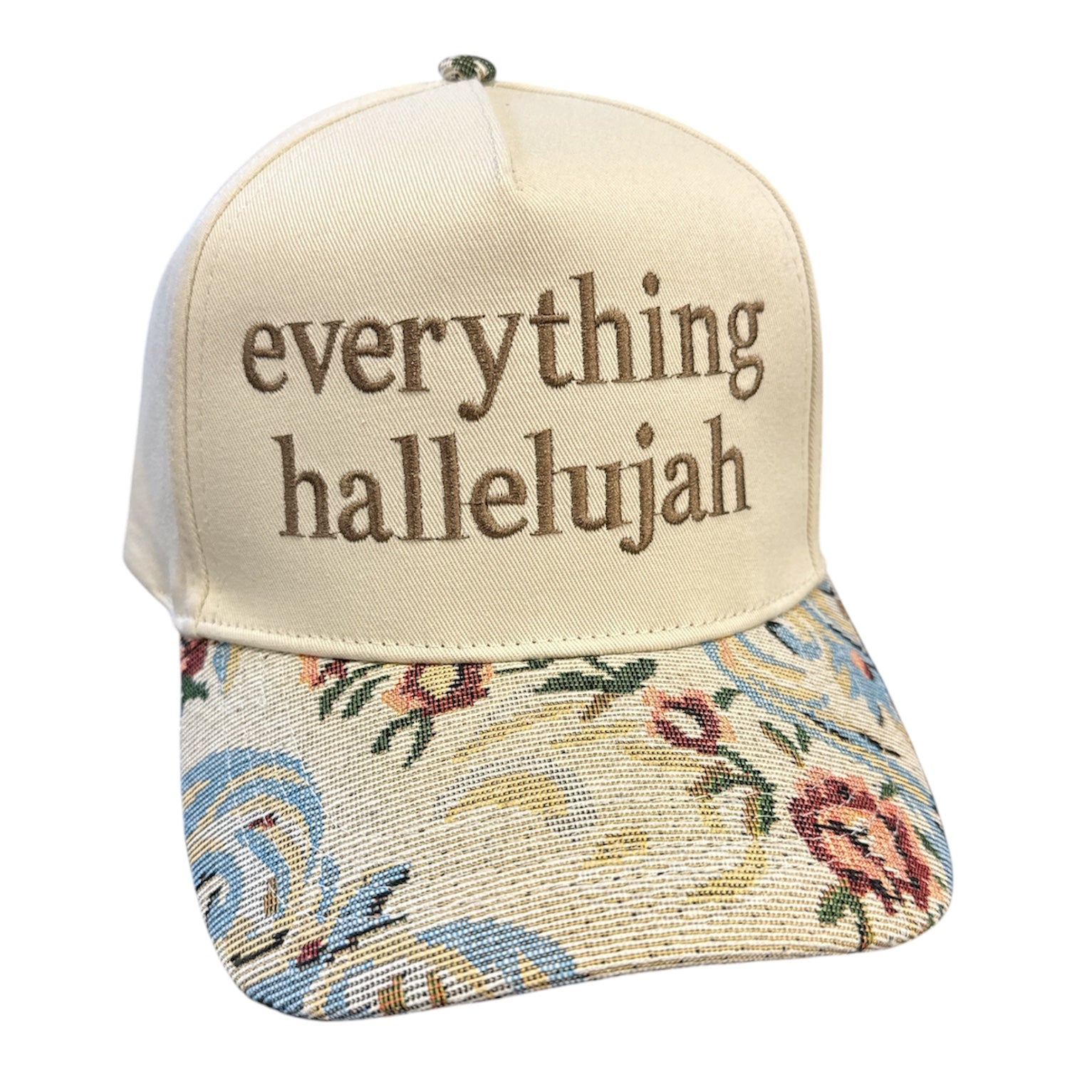 Everything Hallelujah Embroidered Hat-430 Hats & Hair-Simply Stylish boutique-Simply Stylish Boutique | Women’s & Kid’s Fashion | Paducah, KY