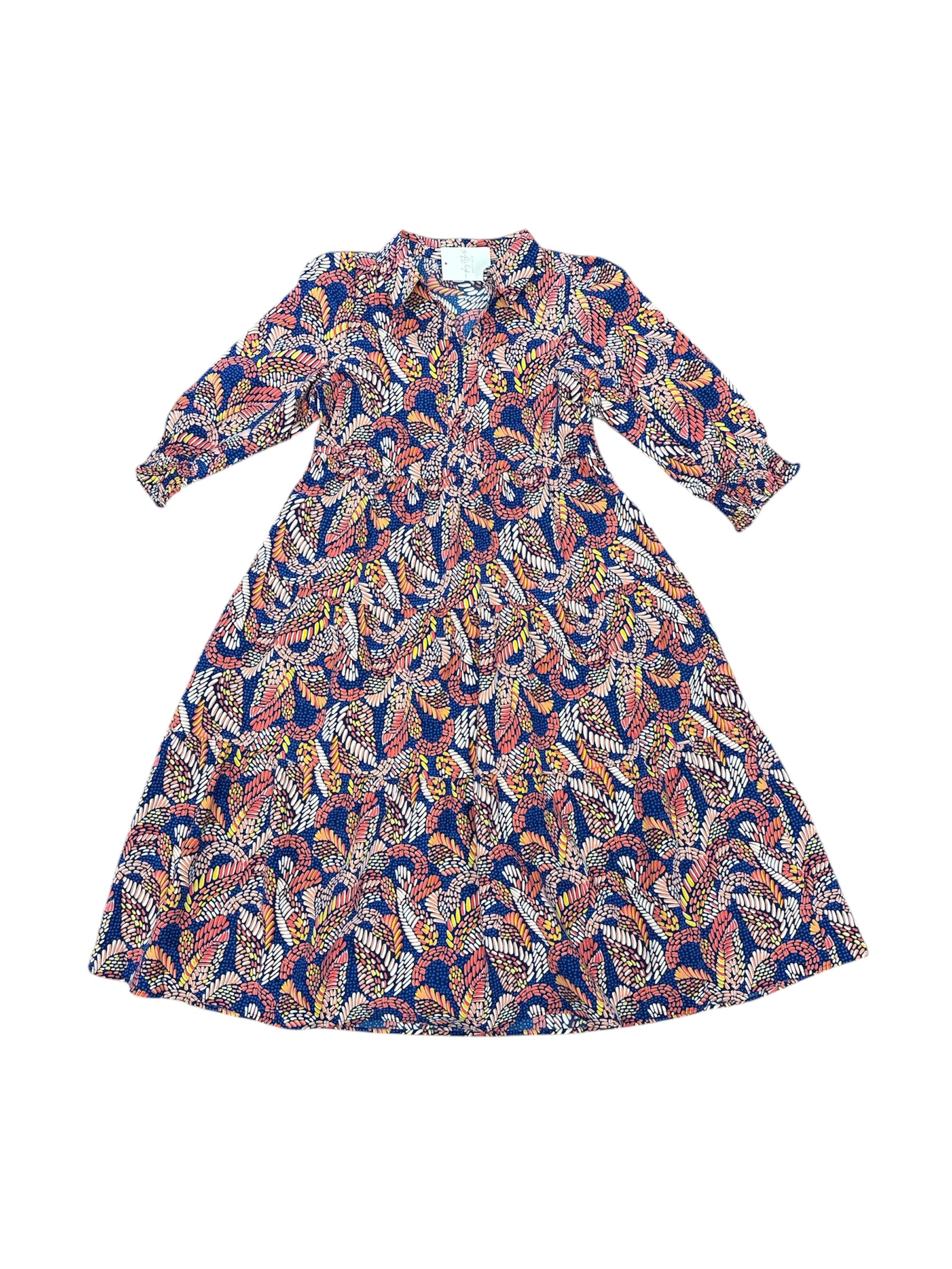 Eleanor Mosaic Meadow Dress-310 Dresses-Simply Stylish Boutique-Simply Stylish Boutique | Women’s & Kid’s Fashion | Paducah, KY