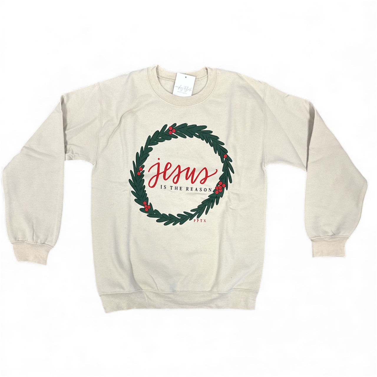 Jesus Is The Reason Sweatshirt-110 Graphic Tee-Simply Stylish Boutique-Simply Stylish Boutique | Women’s & Kid’s Fashion | Paducah, KY