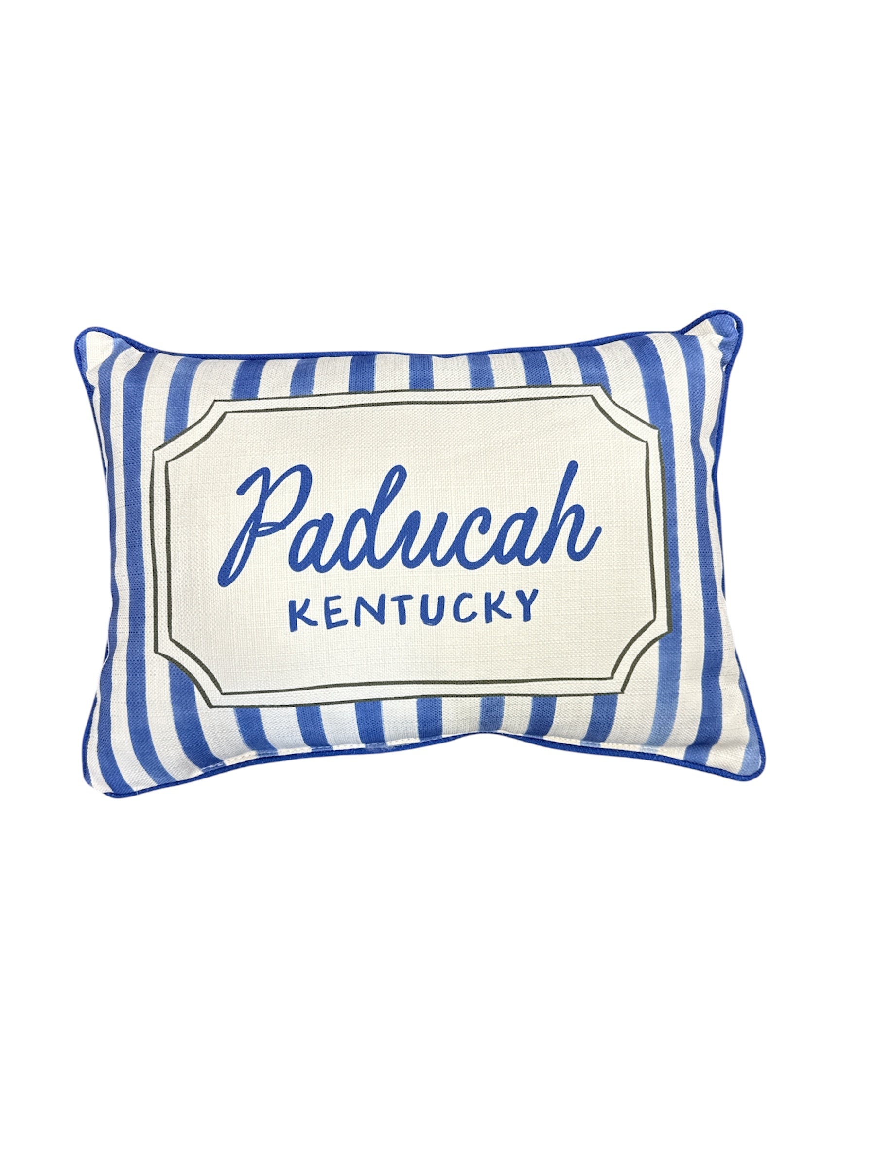 French Stripe Hometown Pillow-510 General Gifts-Simply Stylish Boutique-Simply Stylish Boutique | Women’s & Kid’s Fashion | Paducah, KY