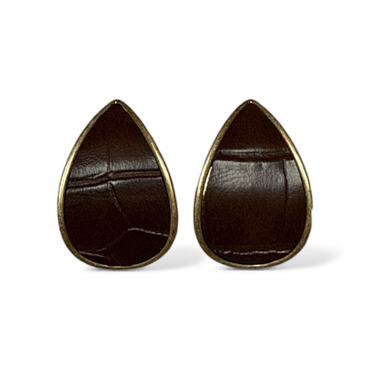 Leather Teardrop Earrings-410 Jewelry-Simply Stylish Boutique-Simply Stylish Boutique | Women’s & Kid’s Fashion | Paducah, KY
