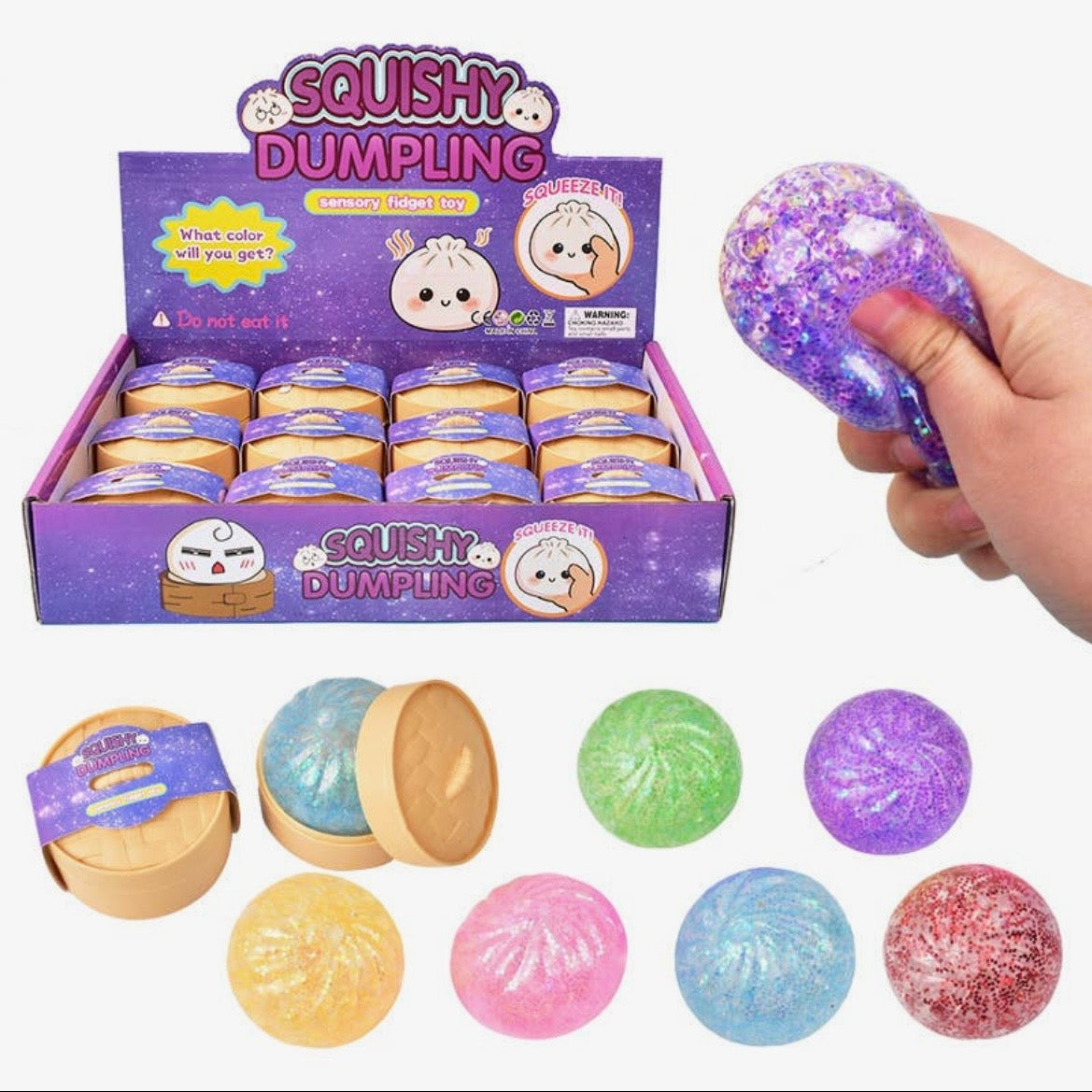Mini Mystery Glitter Dumpling-510 General Gifts-Simply Stylish boutique-Simply Stylish Boutique | Women’s & Kid’s Fashion | Paducah, KY