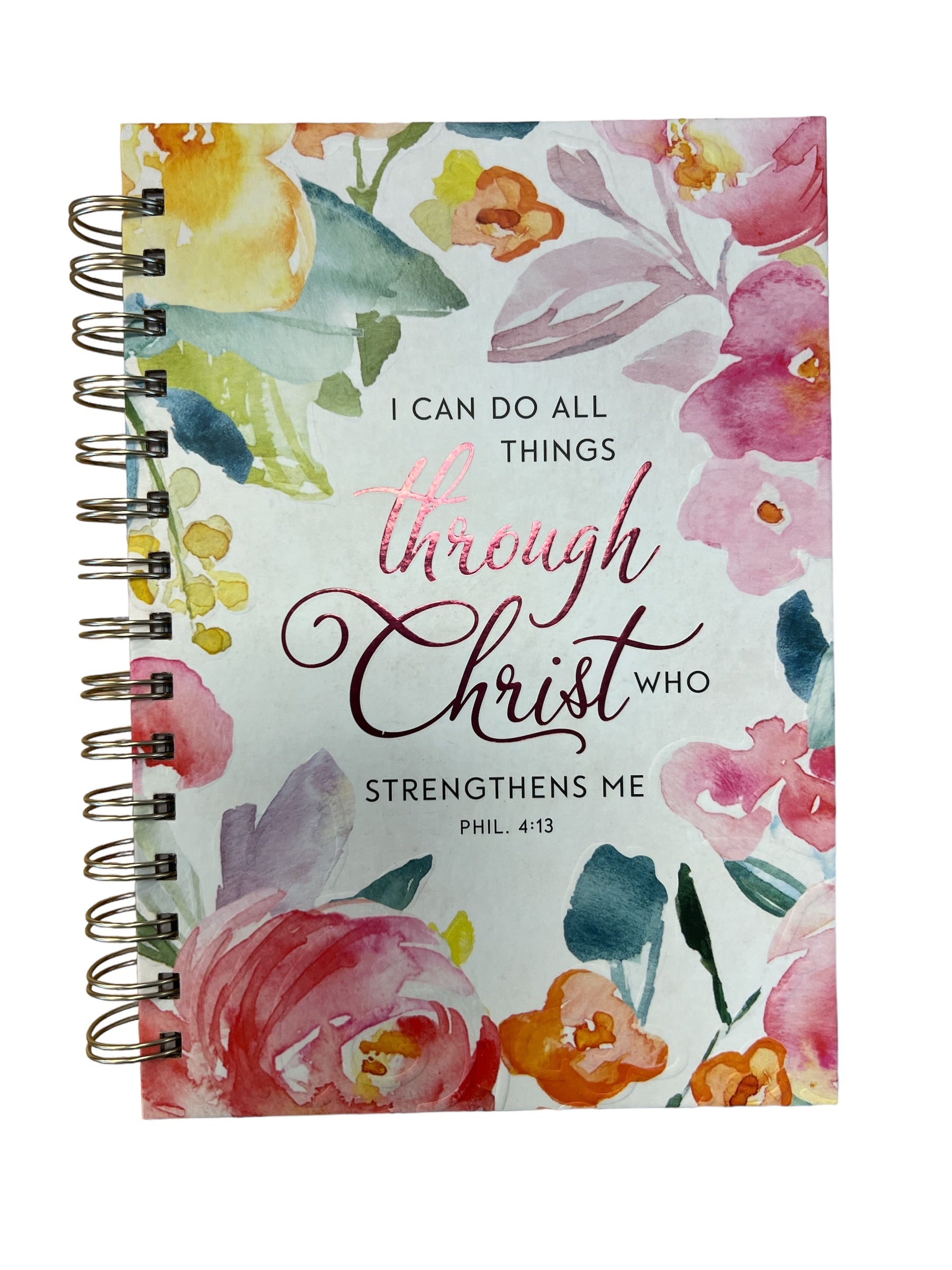 Phil 4:13 Floral Journal-510 General Gifts-Simply Stylish Boutique-Simply Stylish Boutique | Women’s & Kid’s Fashion | Paducah, KY