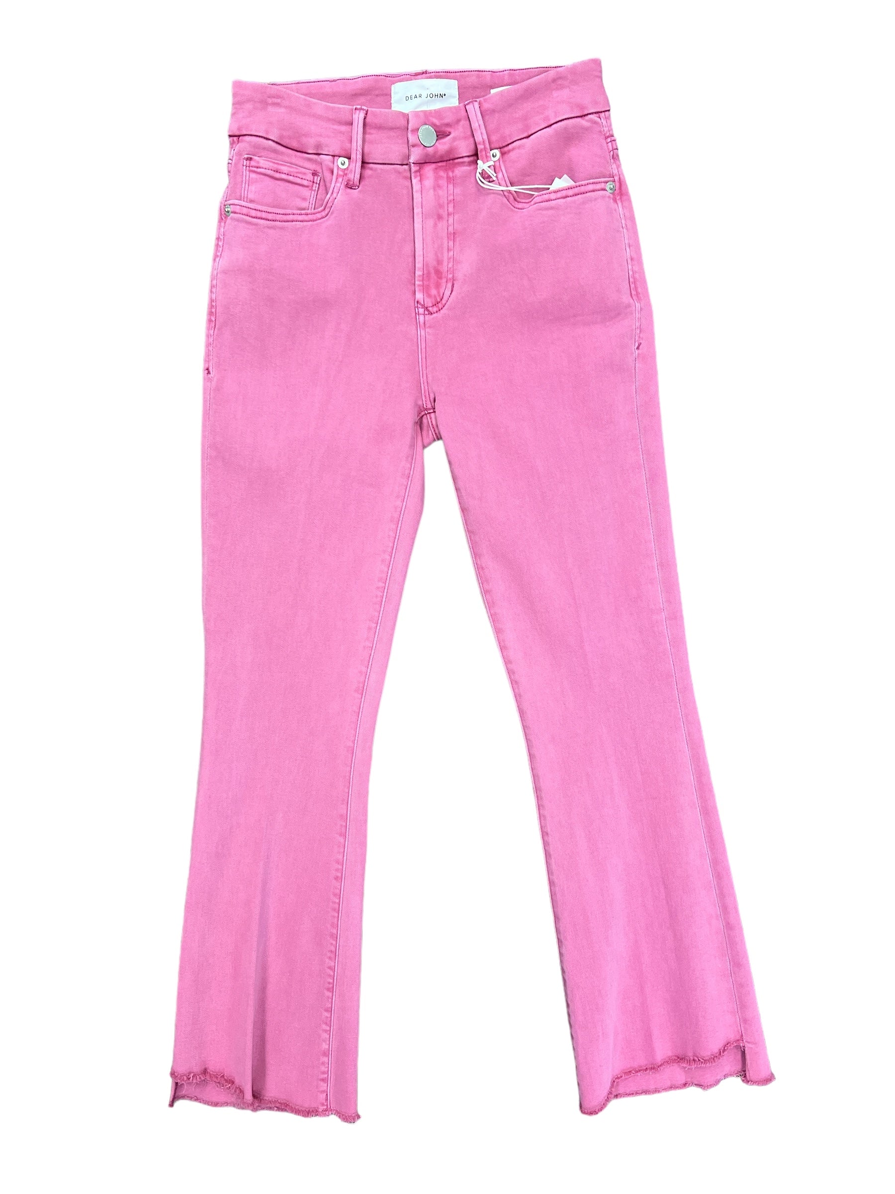 Jeanne Pink Cropped Flare Jeans-230 Pants-Dear John-Simply Stylish Boutique | Women’s & Kid’s Fashion | Paducah, KY