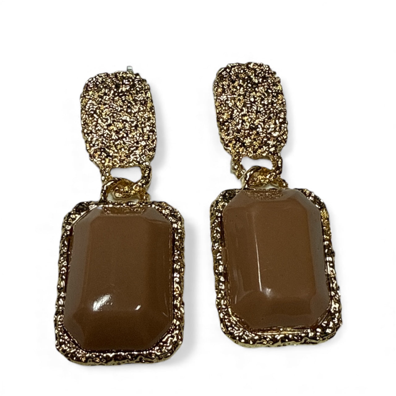 Octagon Stone Earring-410 Jewelry-Simply Stylish Boutique-Simply Stylish Boutique | Women’s & Kid’s Fashion | Paducah, KY