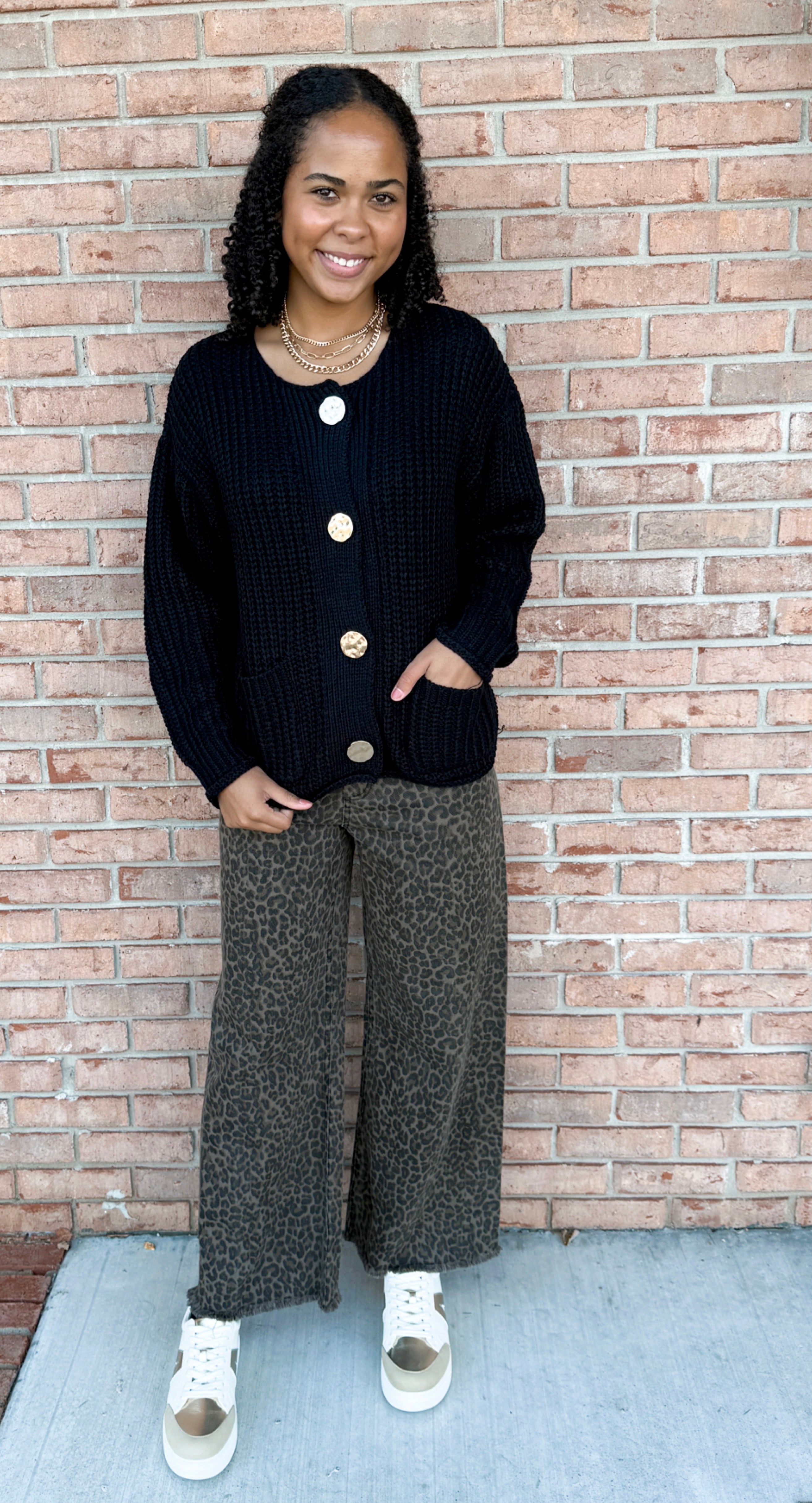 Midnight Luxe Cardigan-140 Sweaters, Cardigans & Sweatshirts-Simply Stylish Boutique-Simply Stylish Boutique | Women’s & Kid’s Fashion | Paducah, KY