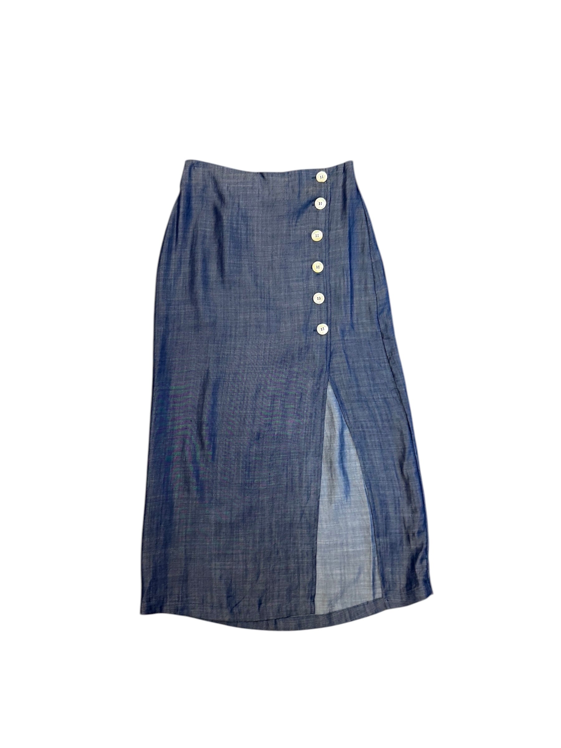 Midnight Button Down Skirt-220 Skirts/Shorts-Simply Stylish Boutique-Simply Stylish Boutique | Women’s & Kid’s Fashion | Paducah, KY