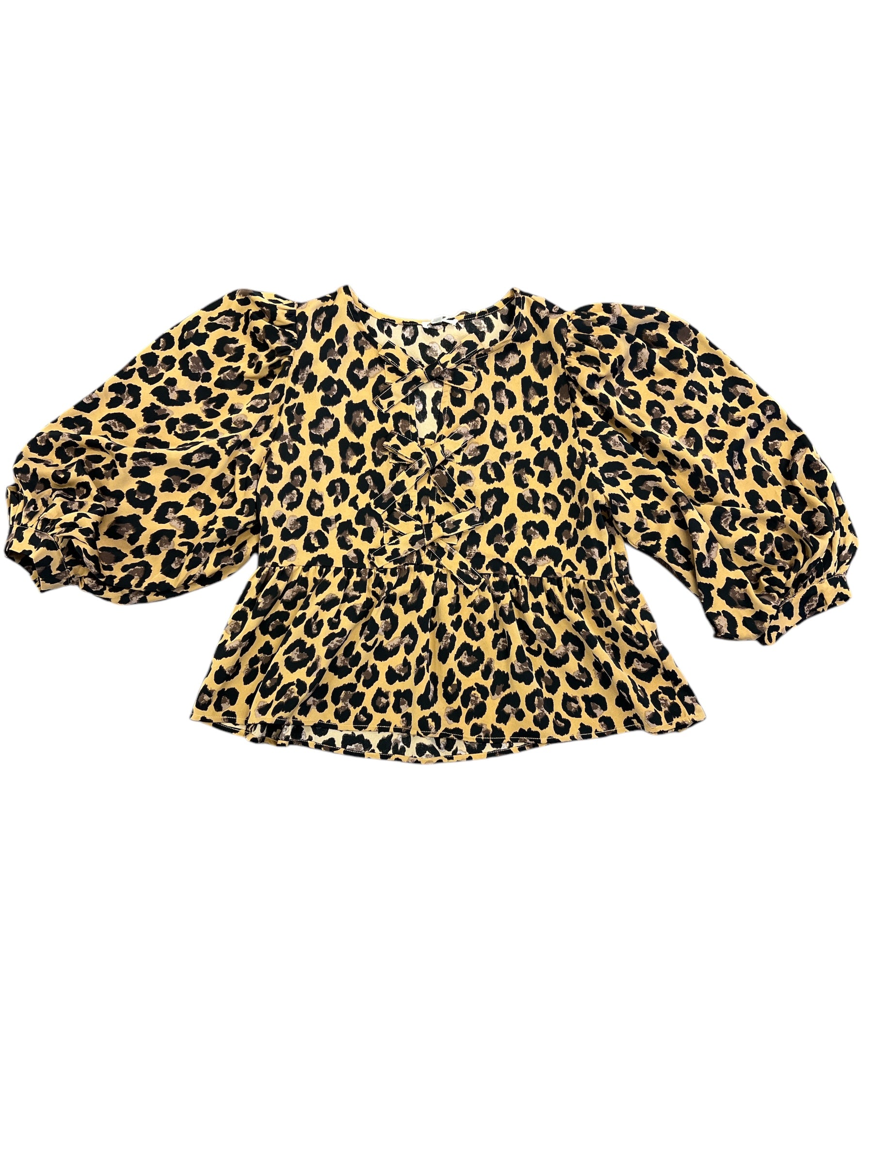 Vivian Cheetah Top-130 Dressy Tops & Blouses-Simply Stylish Boutique-Simply Stylish Boutique | Women’s & Kid’s Fashion | Paducah, KY