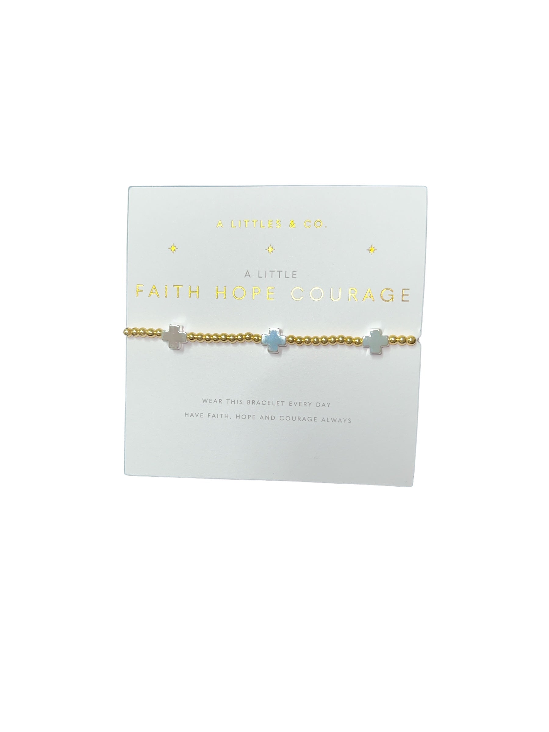 Faith Hope Courage Bracelet-410 Jewelry-a littles & co-Simply Stylish Boutique | Women’s & Kid’s Fashion | Paducah, KY