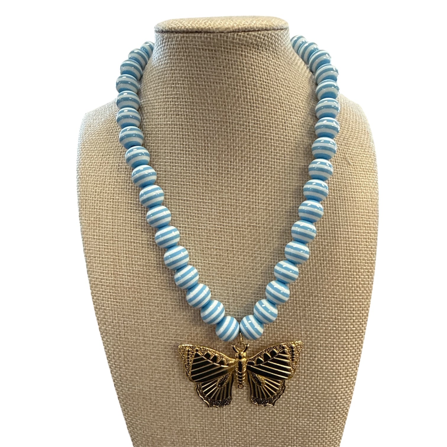 Ocean Breeze Butterfly Beaded Necklace-410 Jewelry-Simply Stylish boutique-Simply Stylish Boutique | Women’s & Kid’s Fashion | Paducah, KY