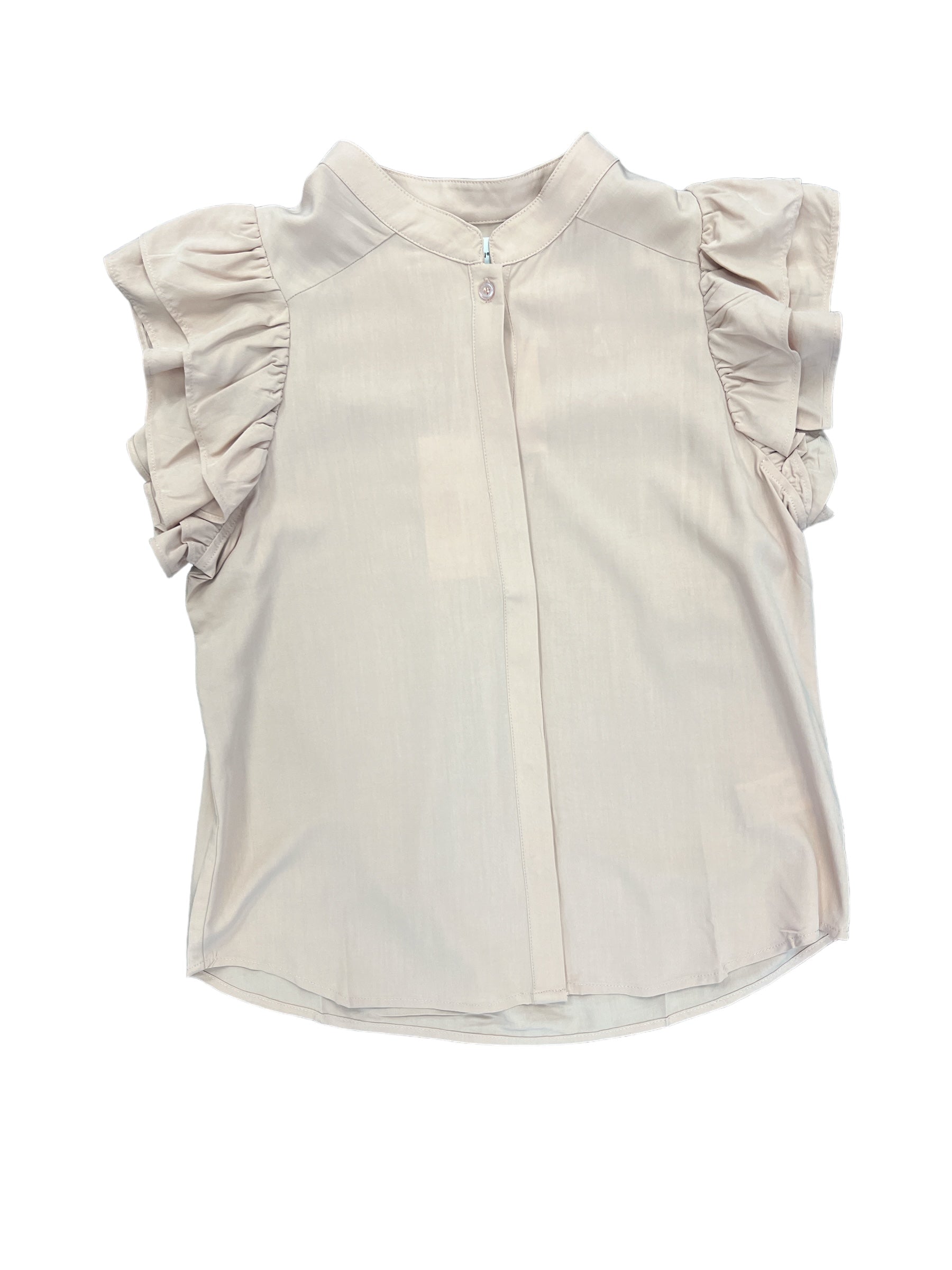 Marlie Petal Sleeve Shirt-130 Dressy Tops & Blouses-Dear John-Simply Stylish Boutique | Women’s & Kid’s Fashion | Paducah, KY
