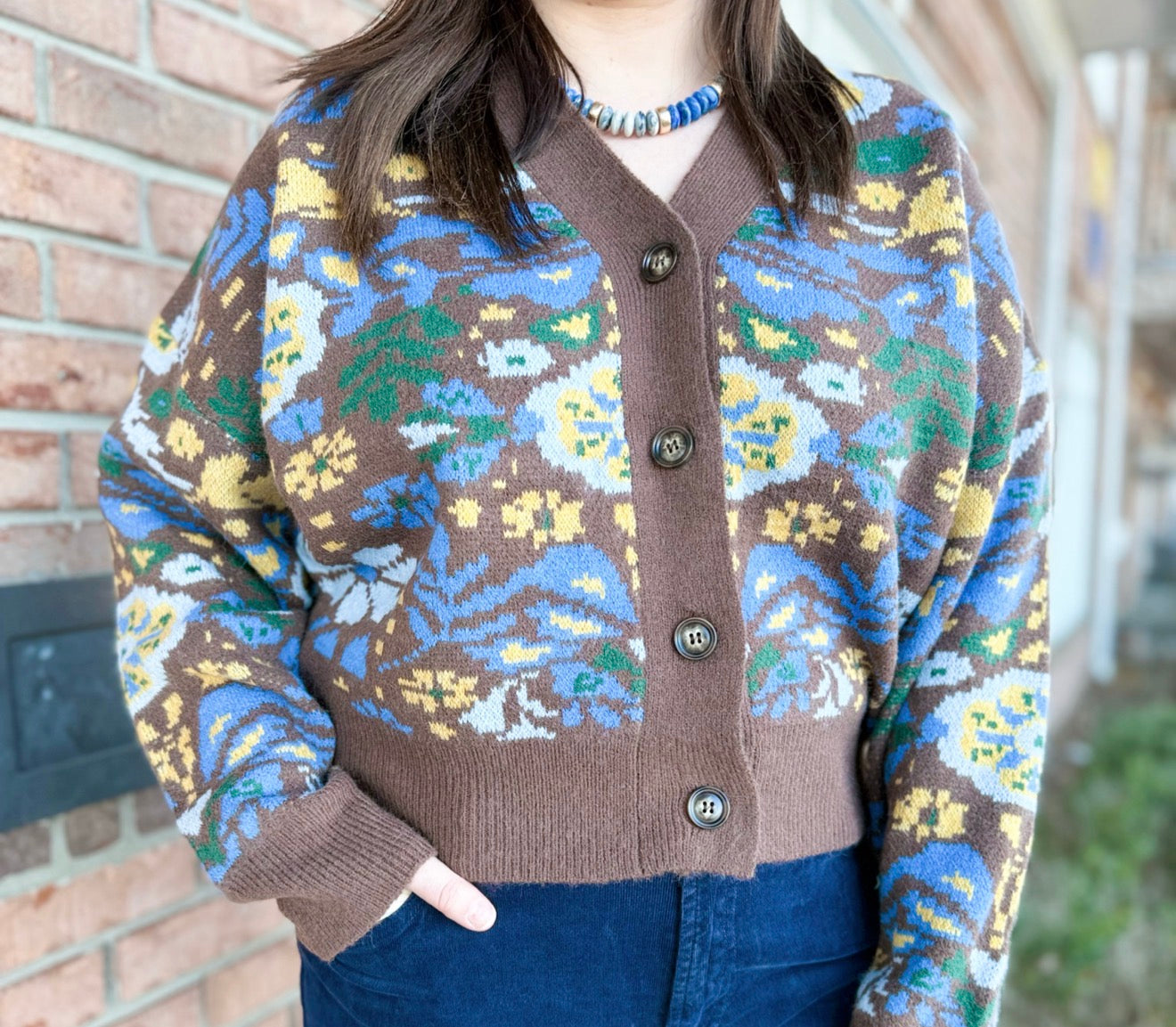 Blossom Grove Knit Cardigan-140 Sweaters, Cardigans & Sweatshirts-Simply Stylish Boutique-Simply Stylish Boutique | Women’s & Kid’s Fashion | Paducah, KY