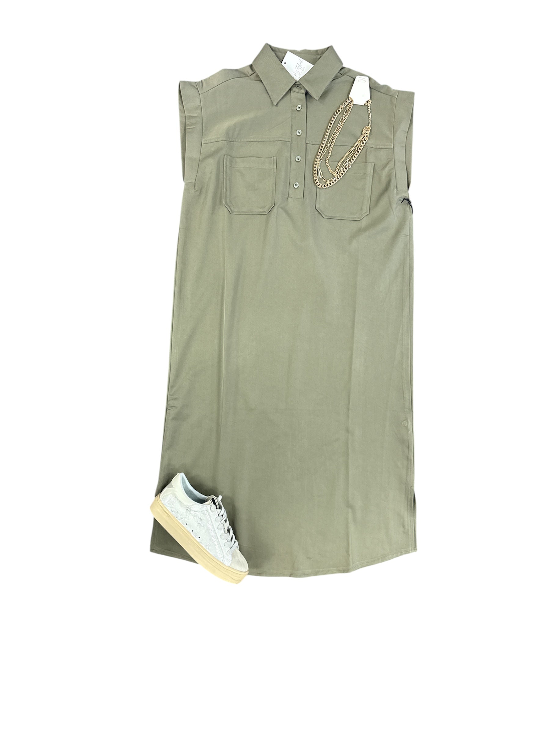 Olive Lane Midi Dress-310 Dresses-Simply Stylish Boutique-Simply Stylish Boutique | Women’s & Kid’s Fashion | Paducah, KY