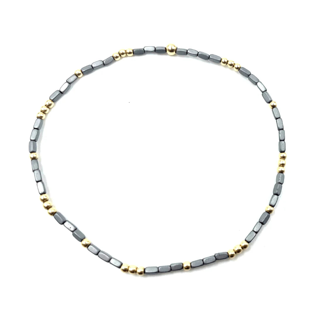 Harbor Dark Gray + Gold Filled Waterproof Bracelet-410 Jewelry-Erin Gray-Simply Stylish Boutique | Women’s & Kid’s Fashion | Paducah, KY