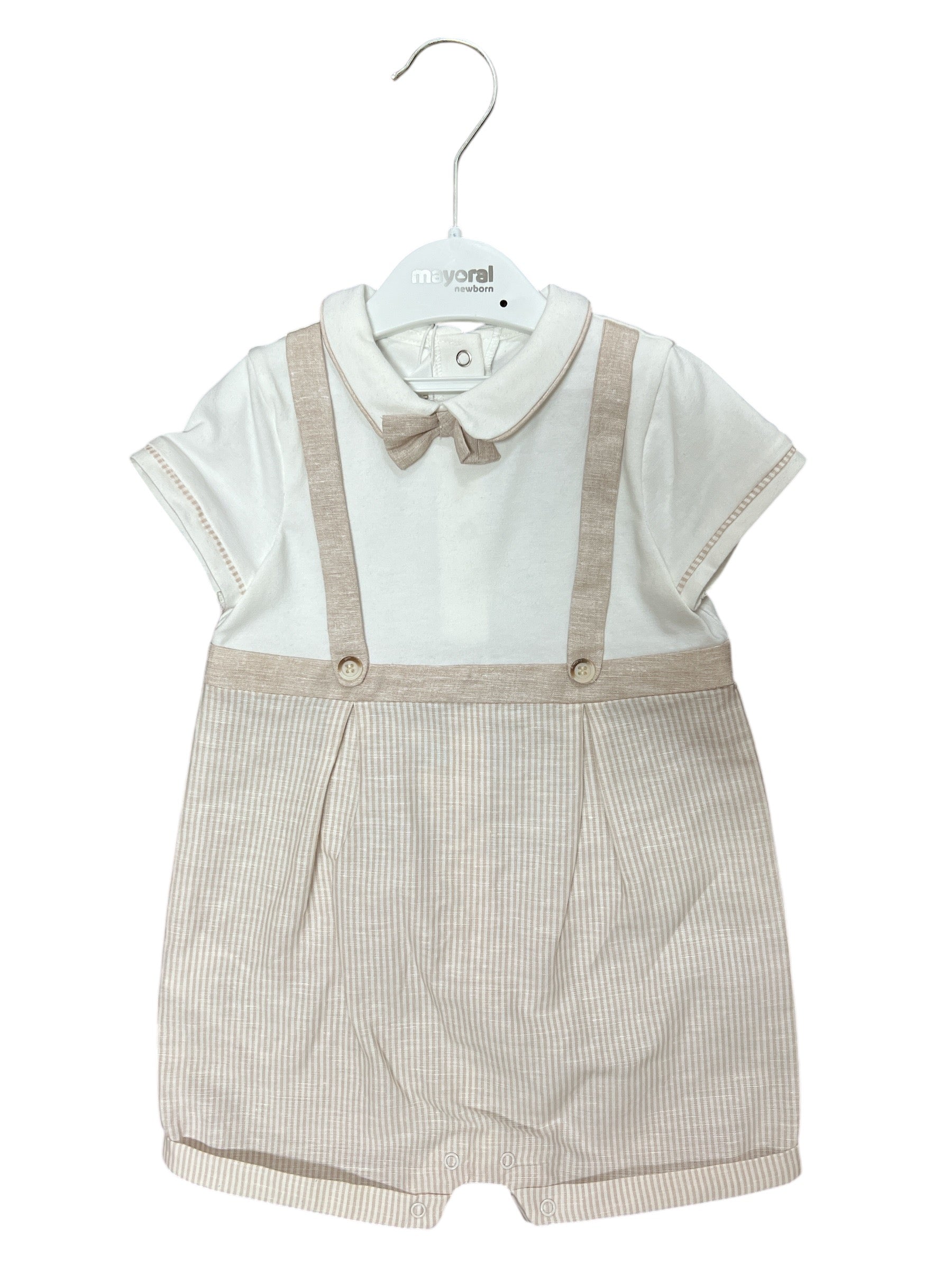 Striped Romper with Suspenders-520 Baby & Kids Gifts-mayoral-Simply Stylish Boutique | Women’s & Kid’s Fashion | Paducah, KY