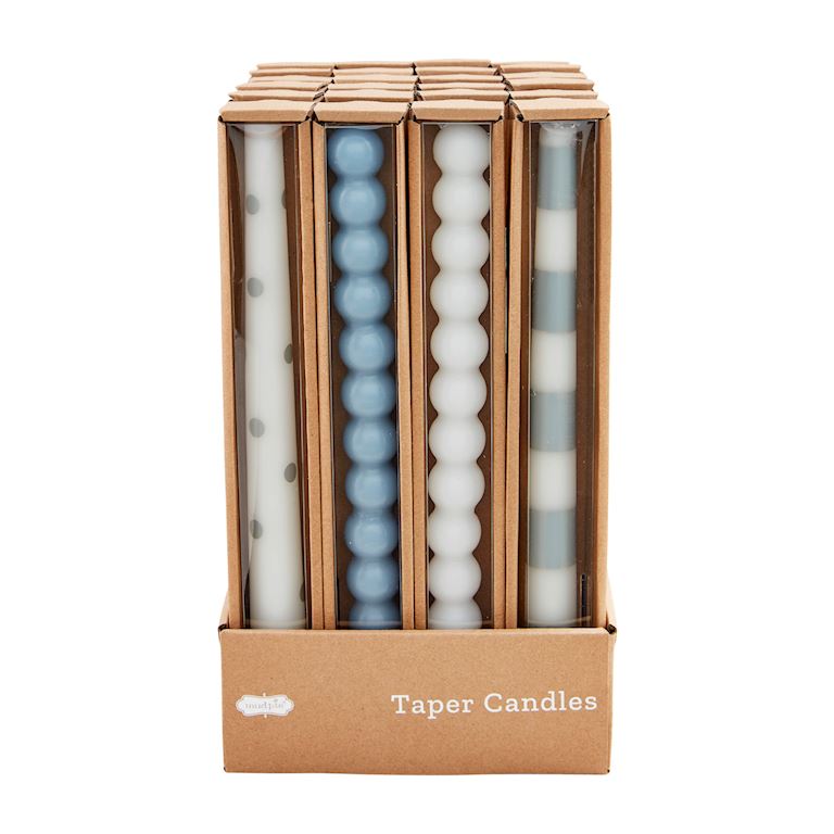 Blue & White Taper Candles-510 General Gifts-Simply Stylish boutique-Simply Stylish Boutique | Women’s & Kid’s Fashion | Paducah, KY