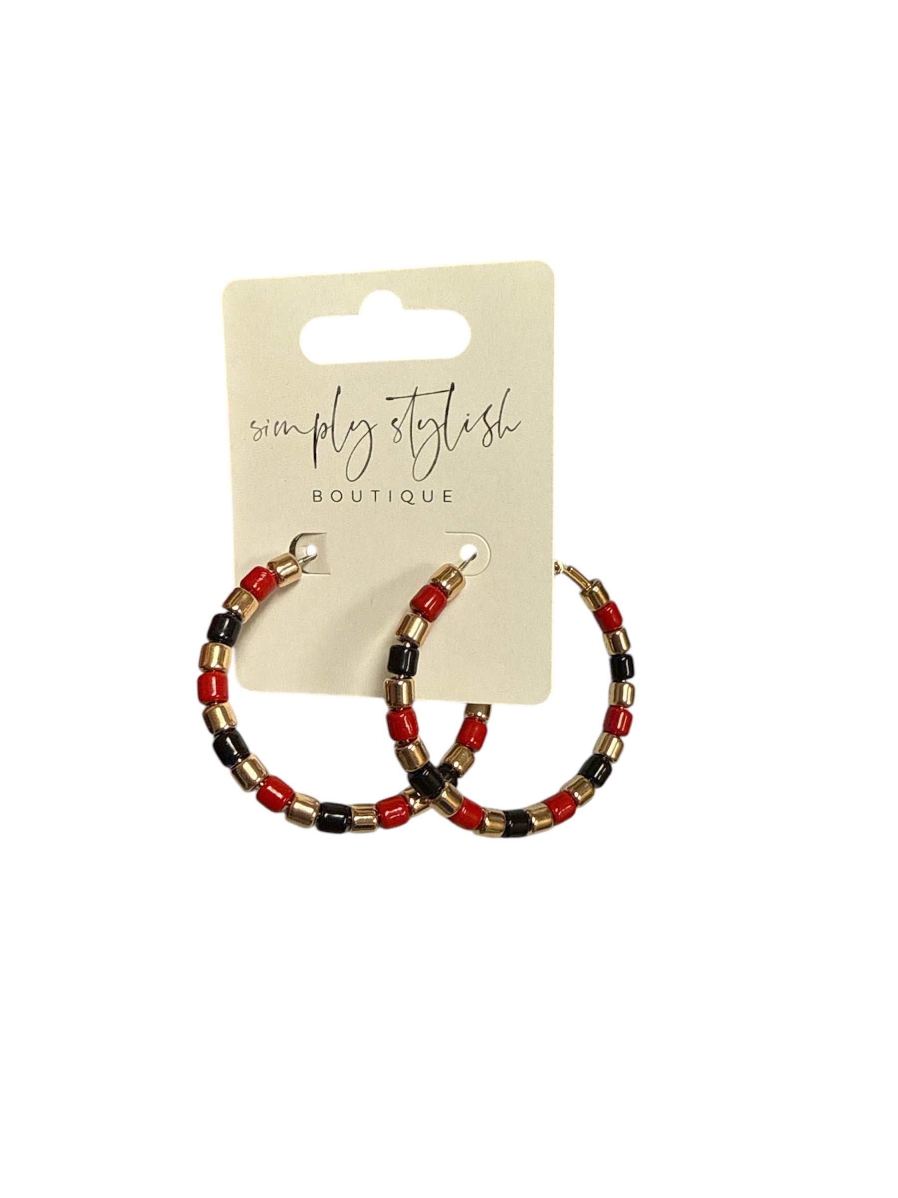 Gameday Stacked Hoops-410 Jewelry-Simply Stylish Boutique-Simply Stylish Boutique | Women’s & Kid’s Fashion | Paducah, KY