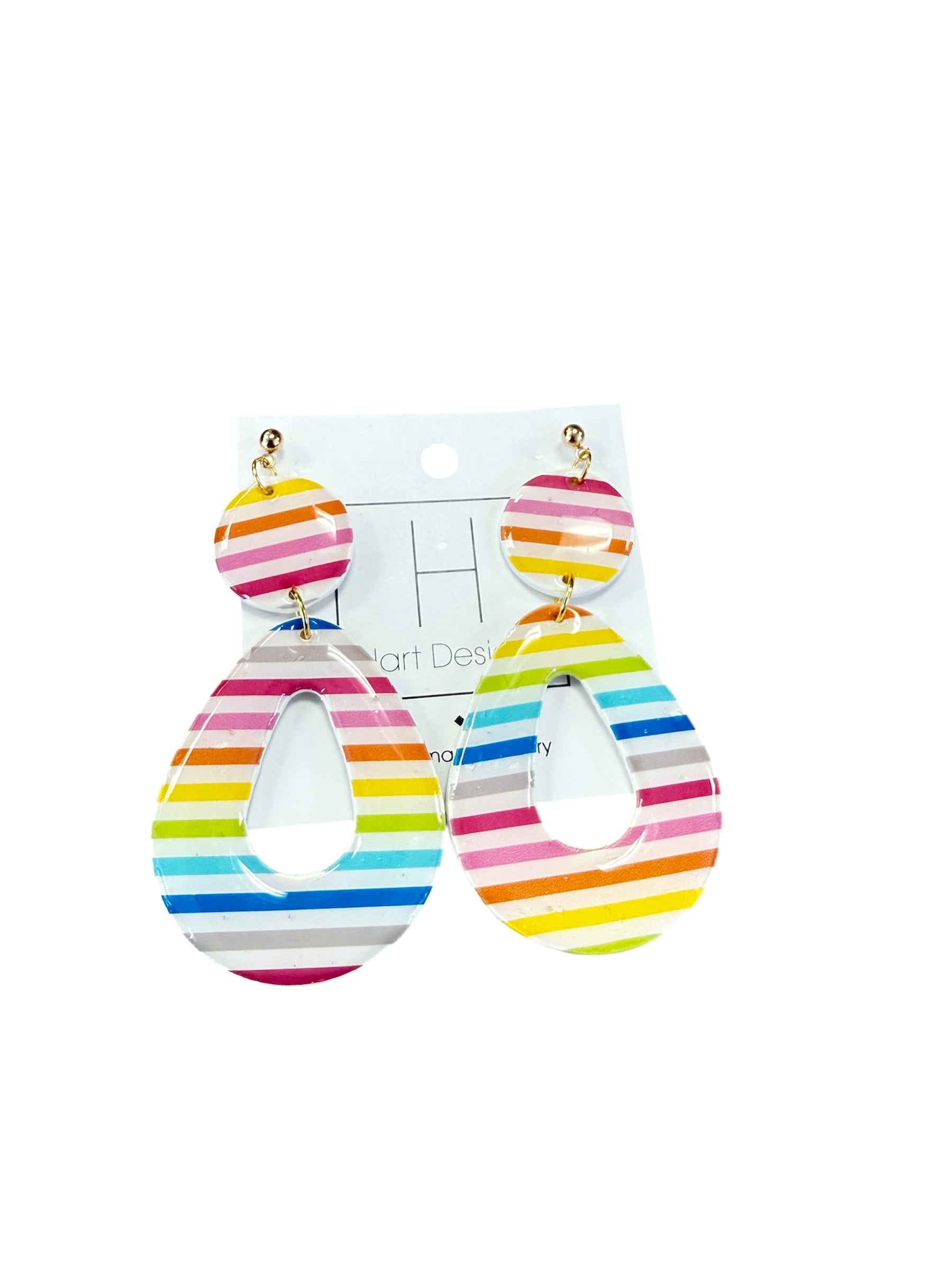 Prism Stripe Drop Earring-410 Jewelry-Simply Stylish Boutique-Simply Stylish Boutique | Women’s & Kid’s Fashion | Paducah, KY