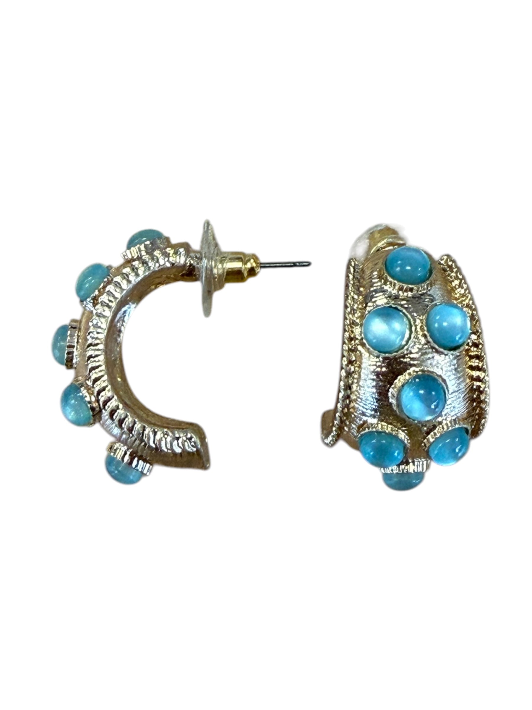 Dotted Hoop Earrings-410 Jewelry-Simply Stylish Boutique-Simply Stylish Boutique | Women’s & Kid’s Fashion | Paducah, KY