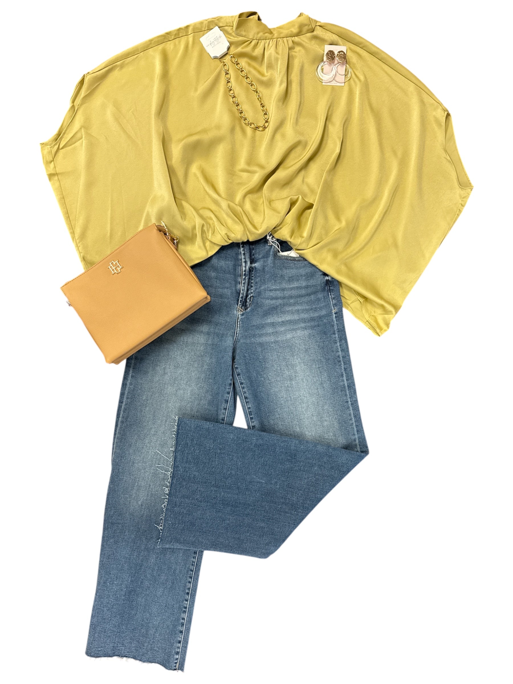 Golden Hour Mock Neck Top-130 Dressy Tops & Blouses-Simply Stylish Boutique-Simply Stylish Boutique | Women’s & Kid’s Fashion | Paducah, KY